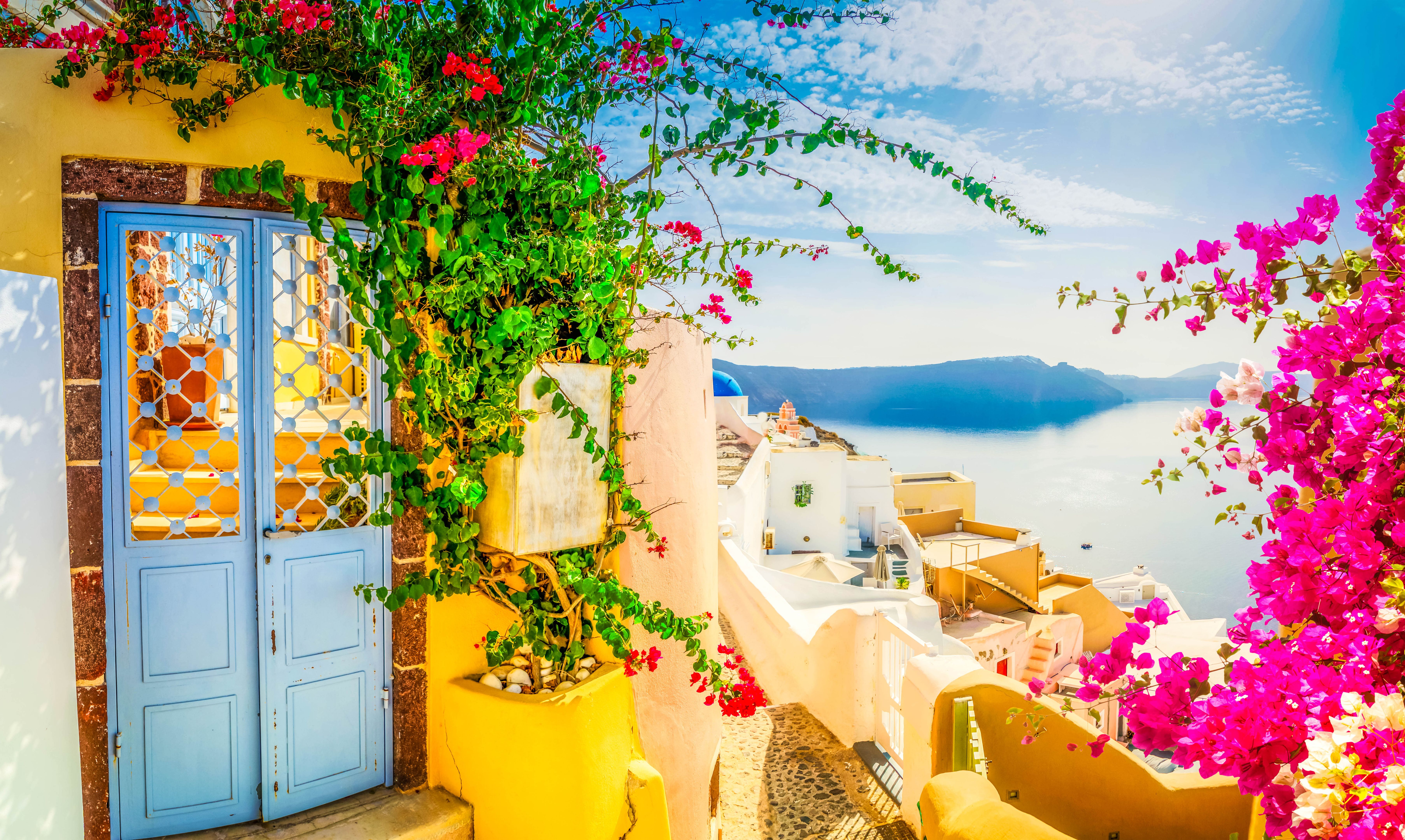 romantic santorini