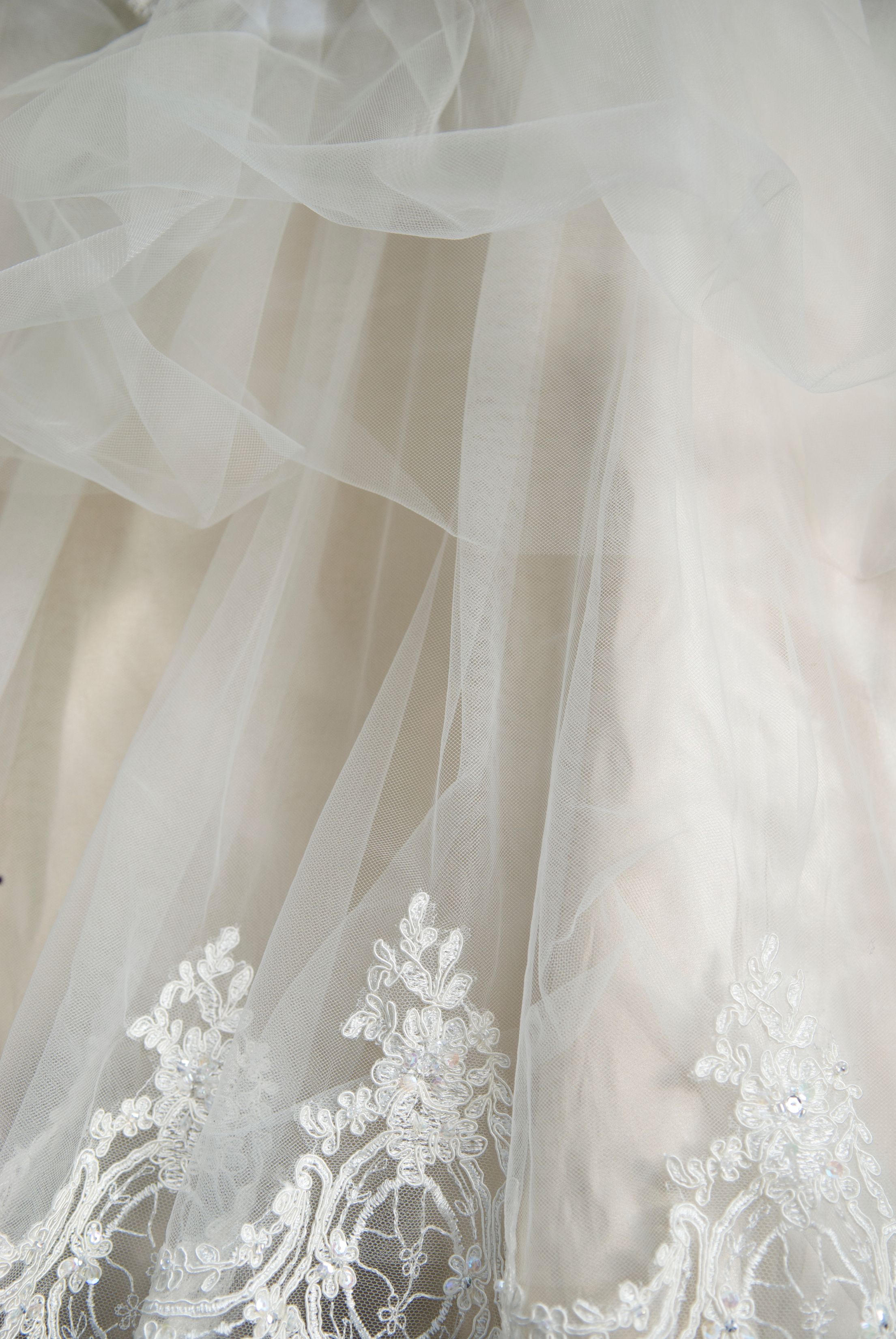 bridal gown details