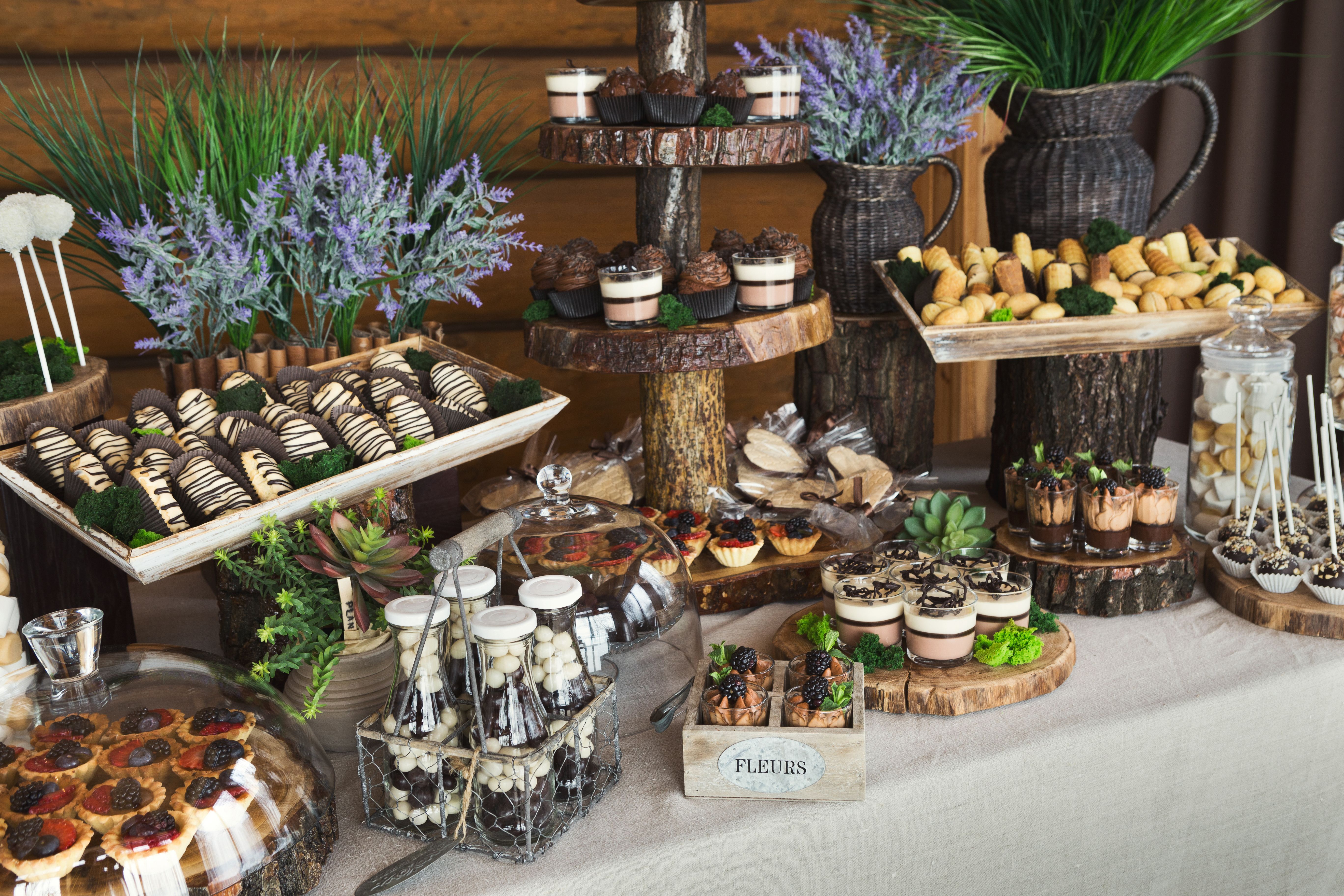 Candy bar for birthday party or wedding