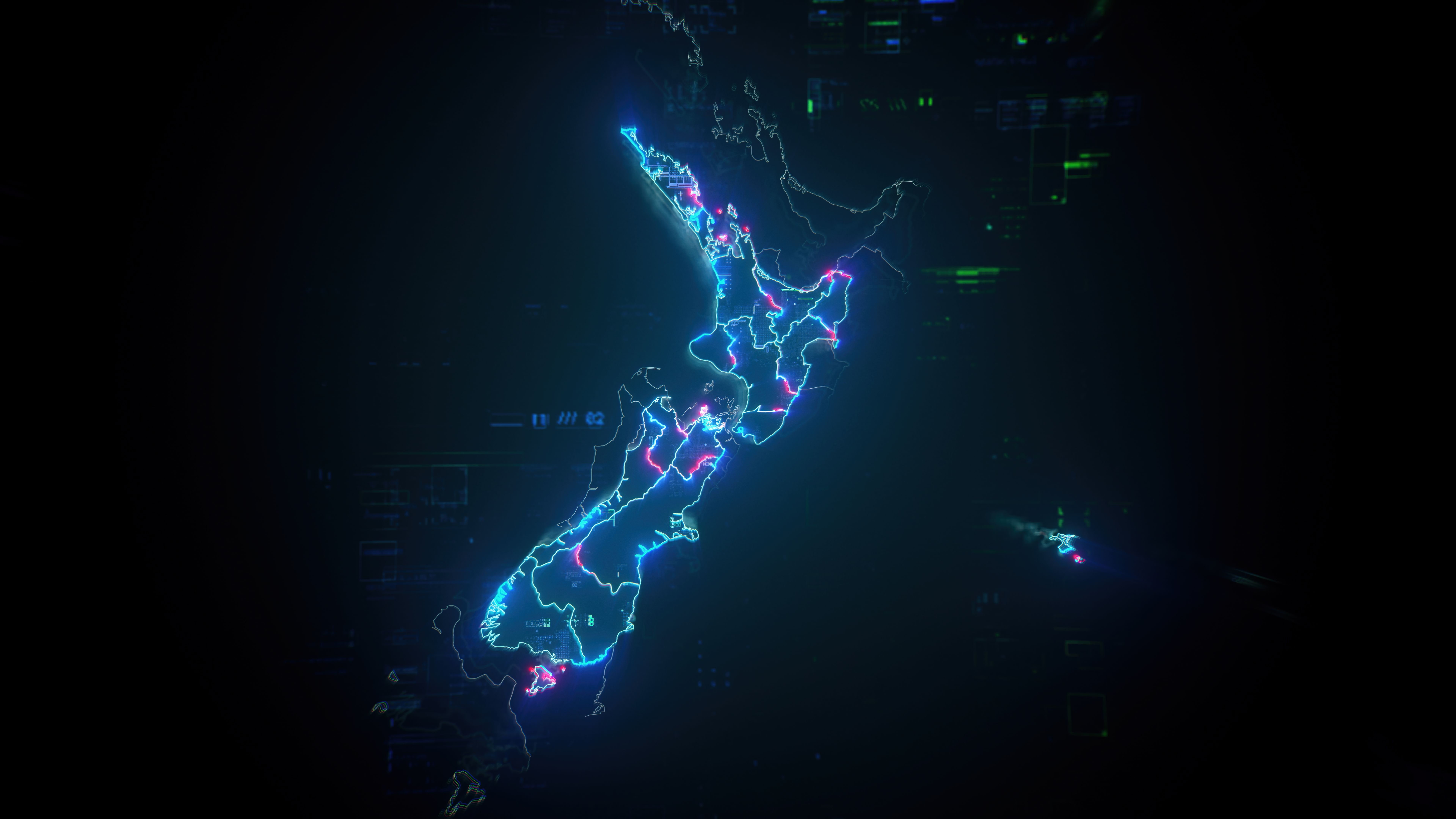 new zealand map