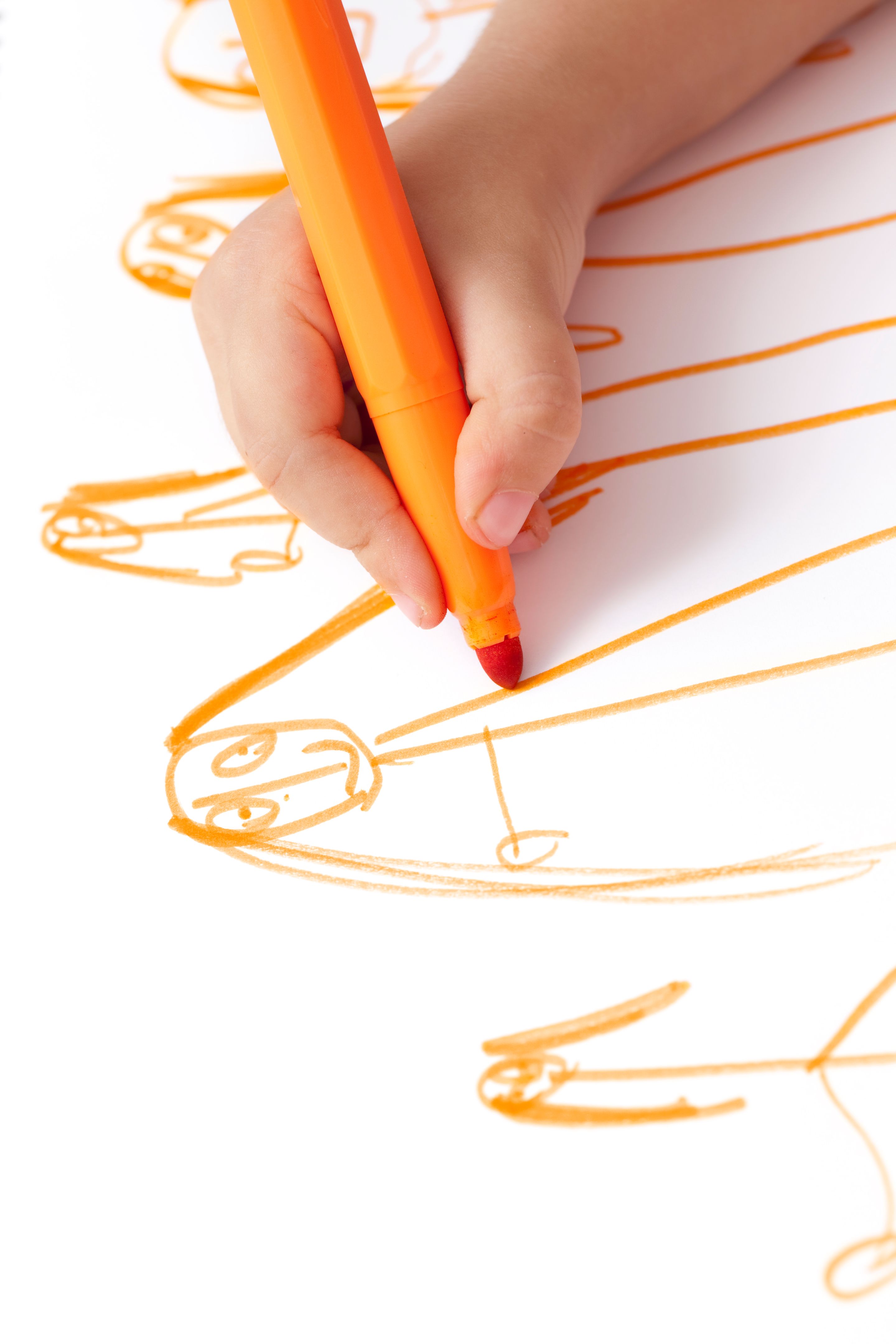 Criança de desenho à mão