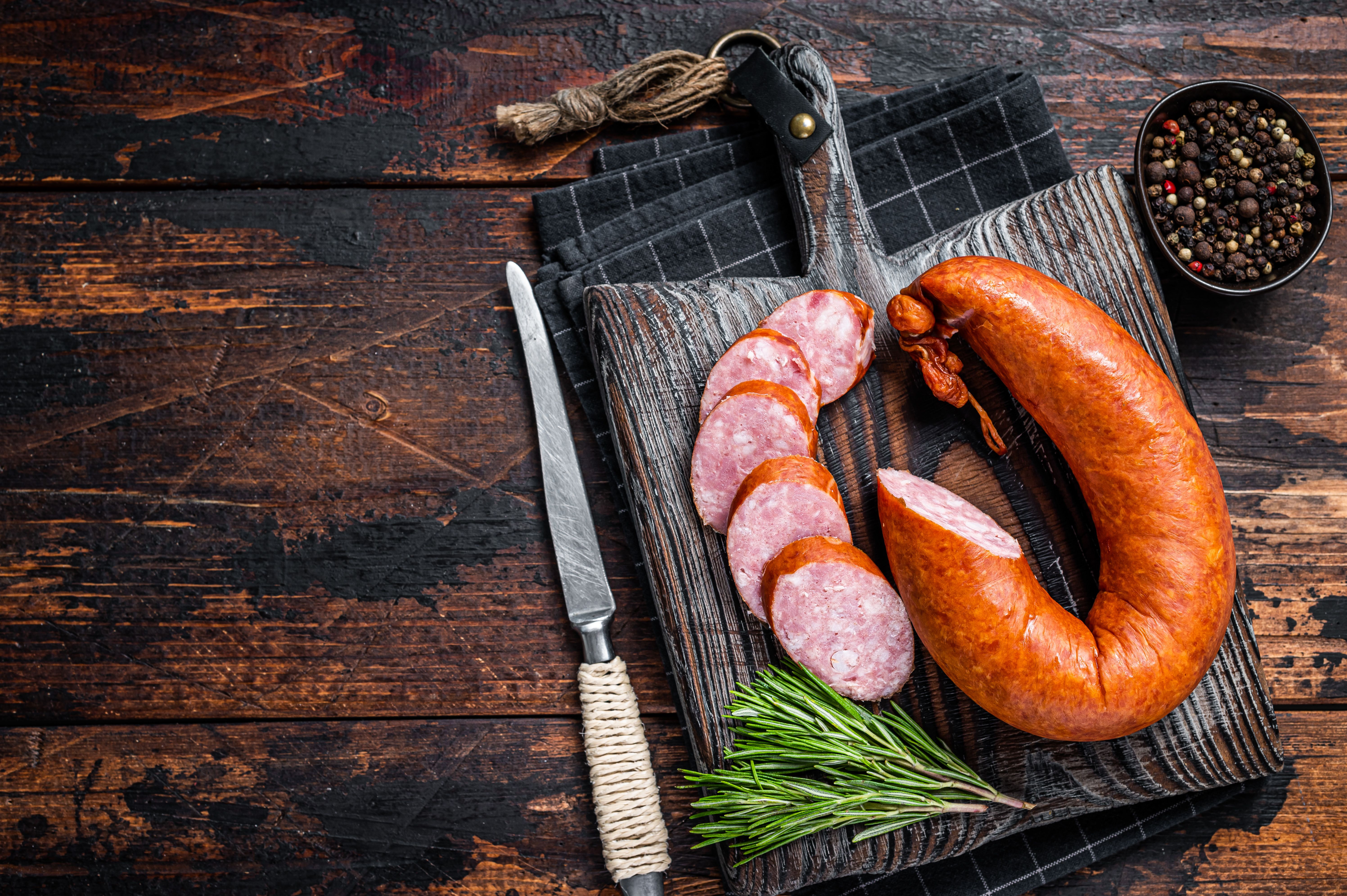traditional polish kielbasa