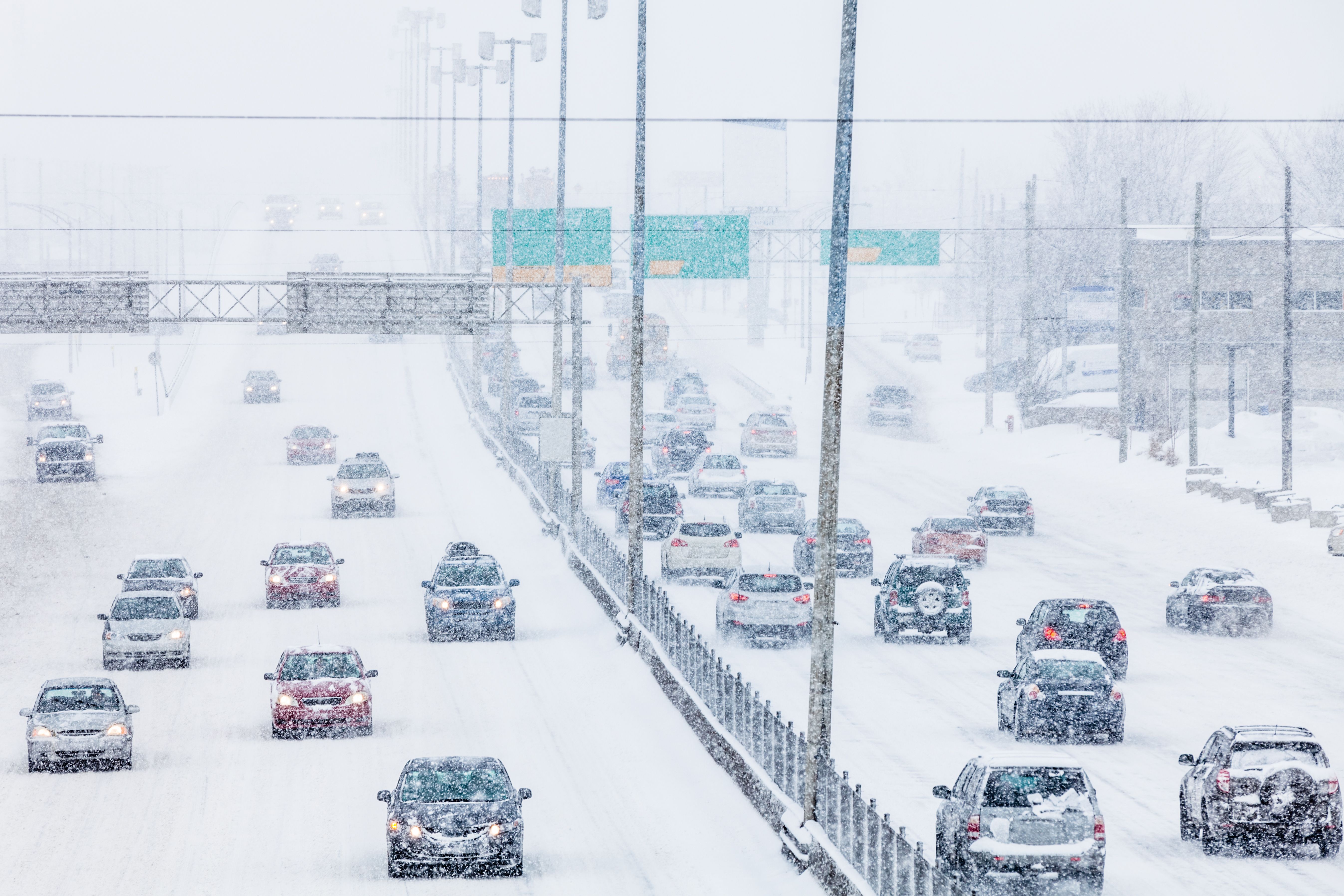 winter commute