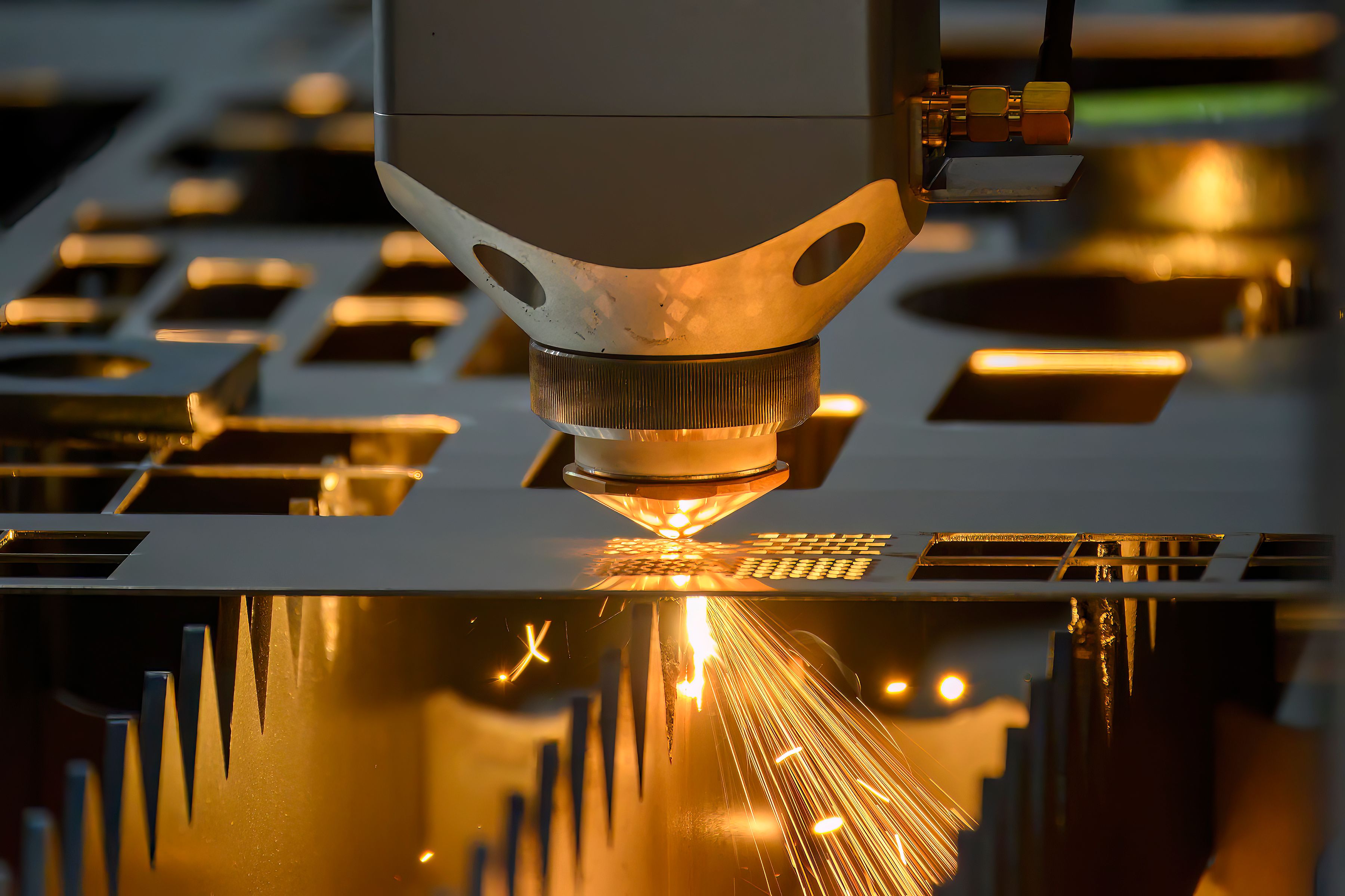 laser guided cutting