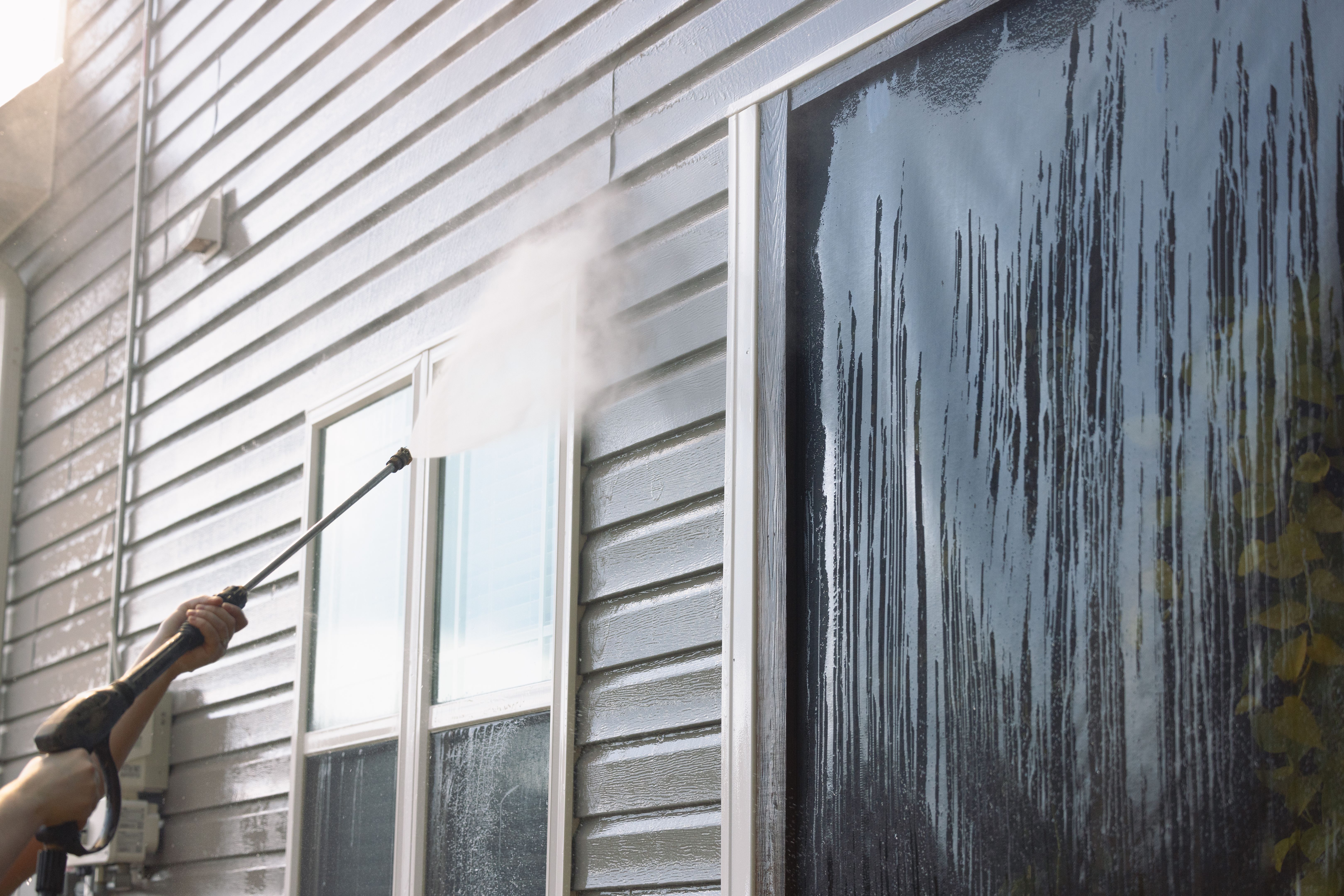 soft washing house