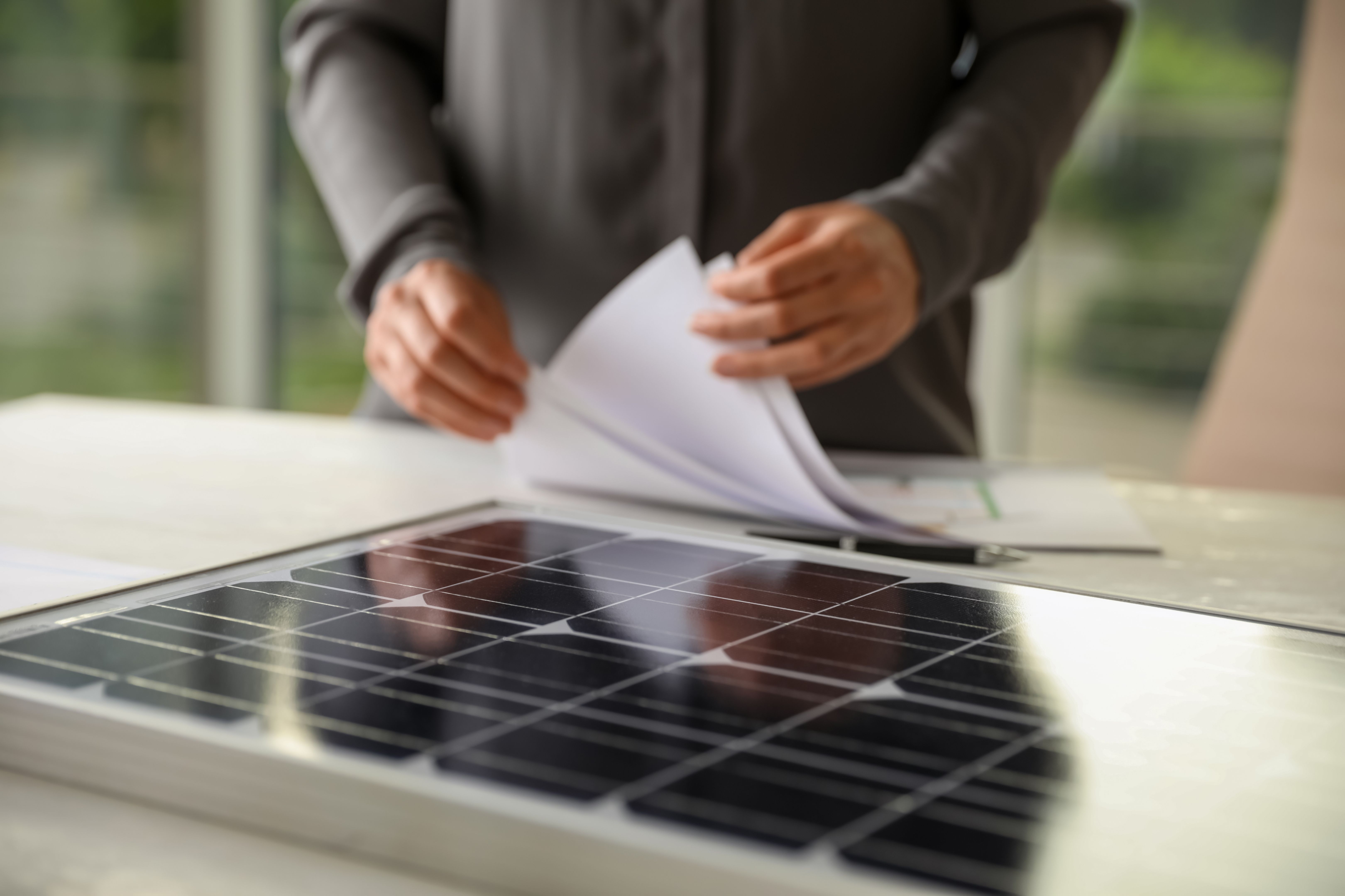 solar rebate paperwork