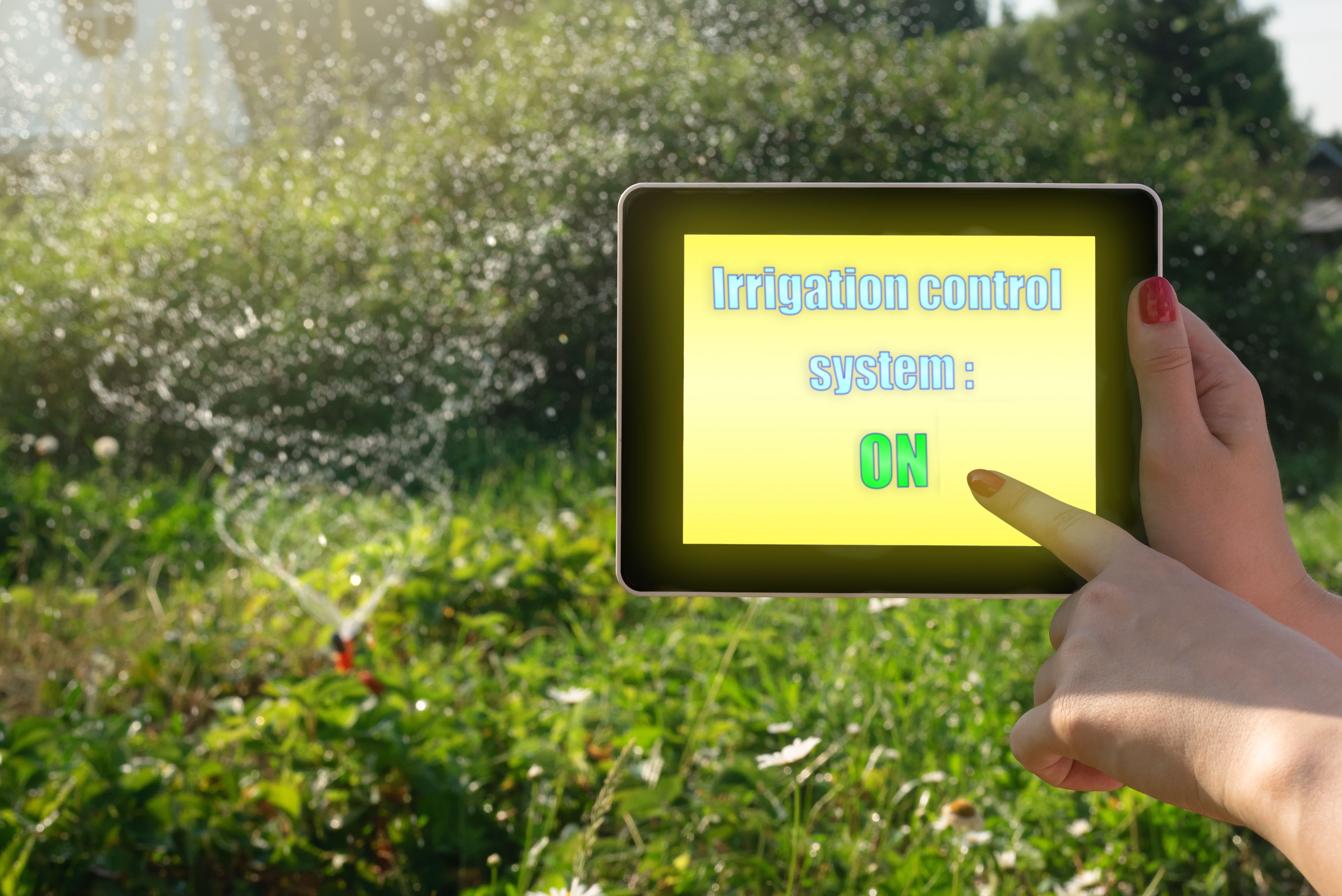 smartphone irrigation control