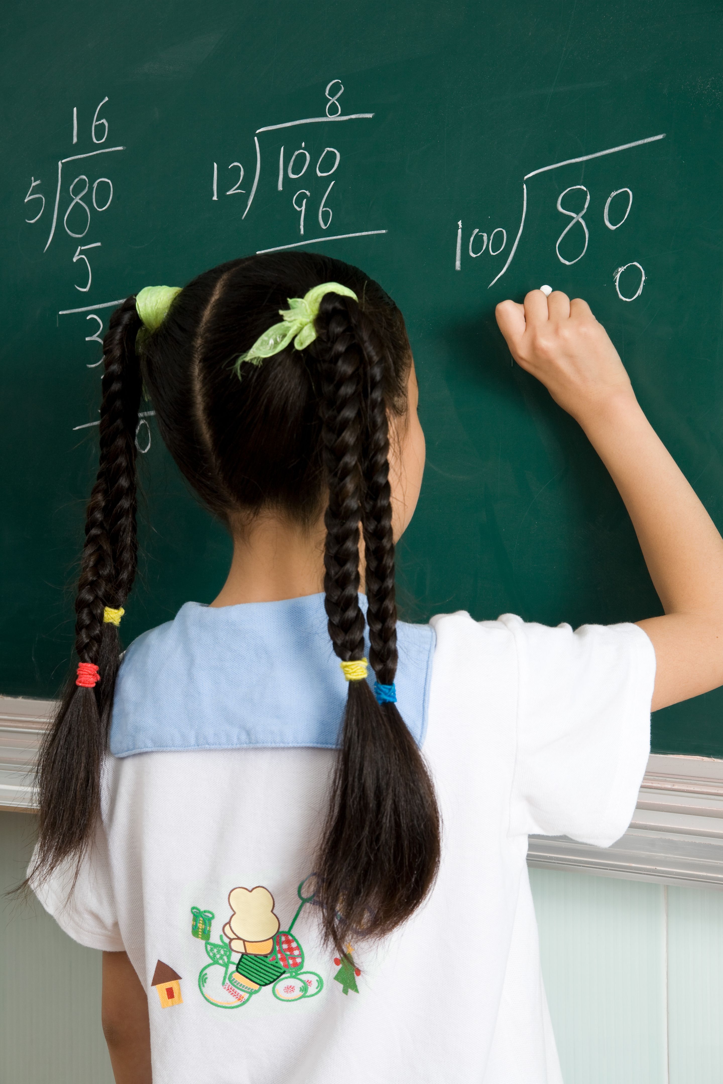 students writing