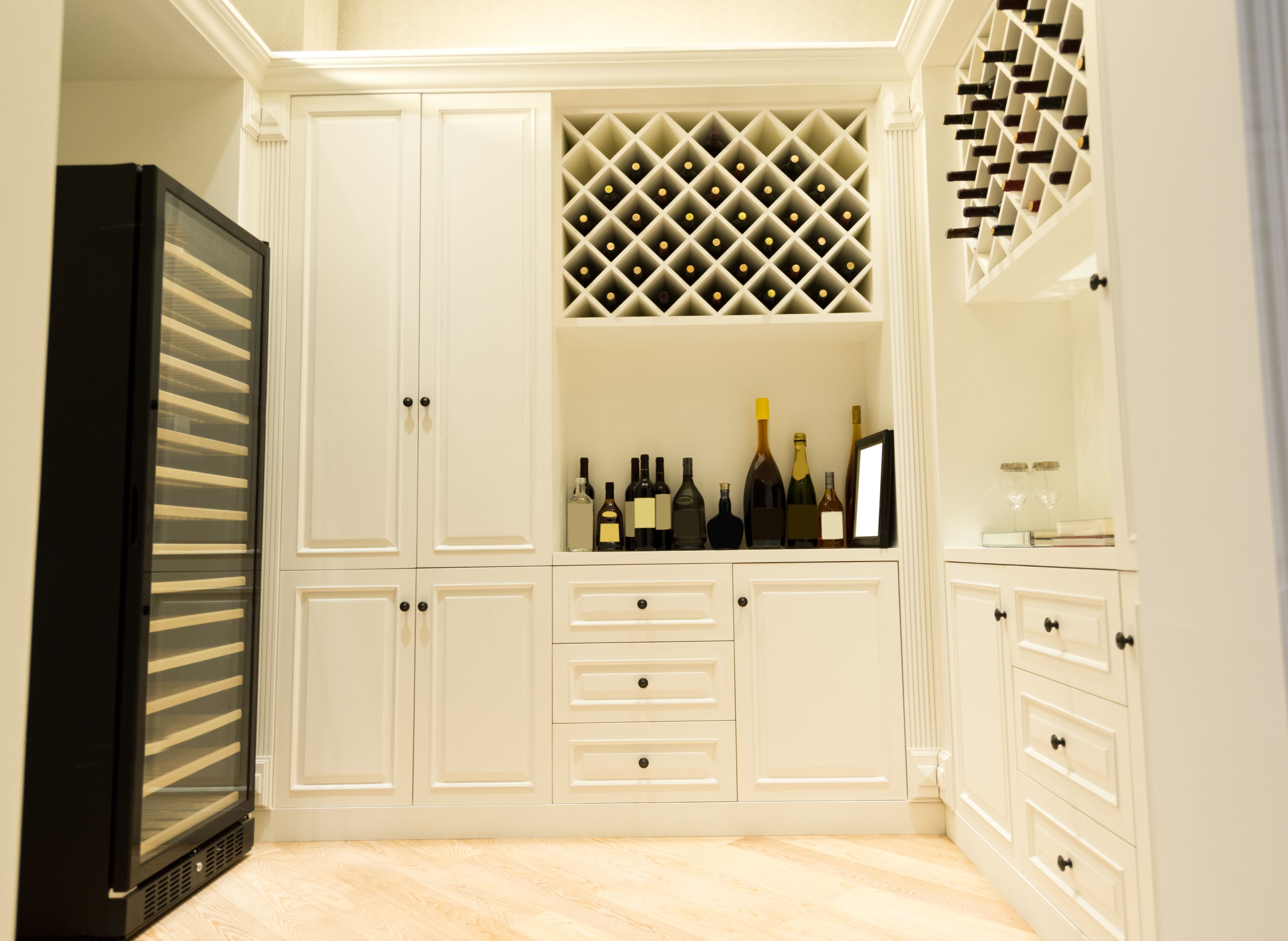 wine cabinet living room