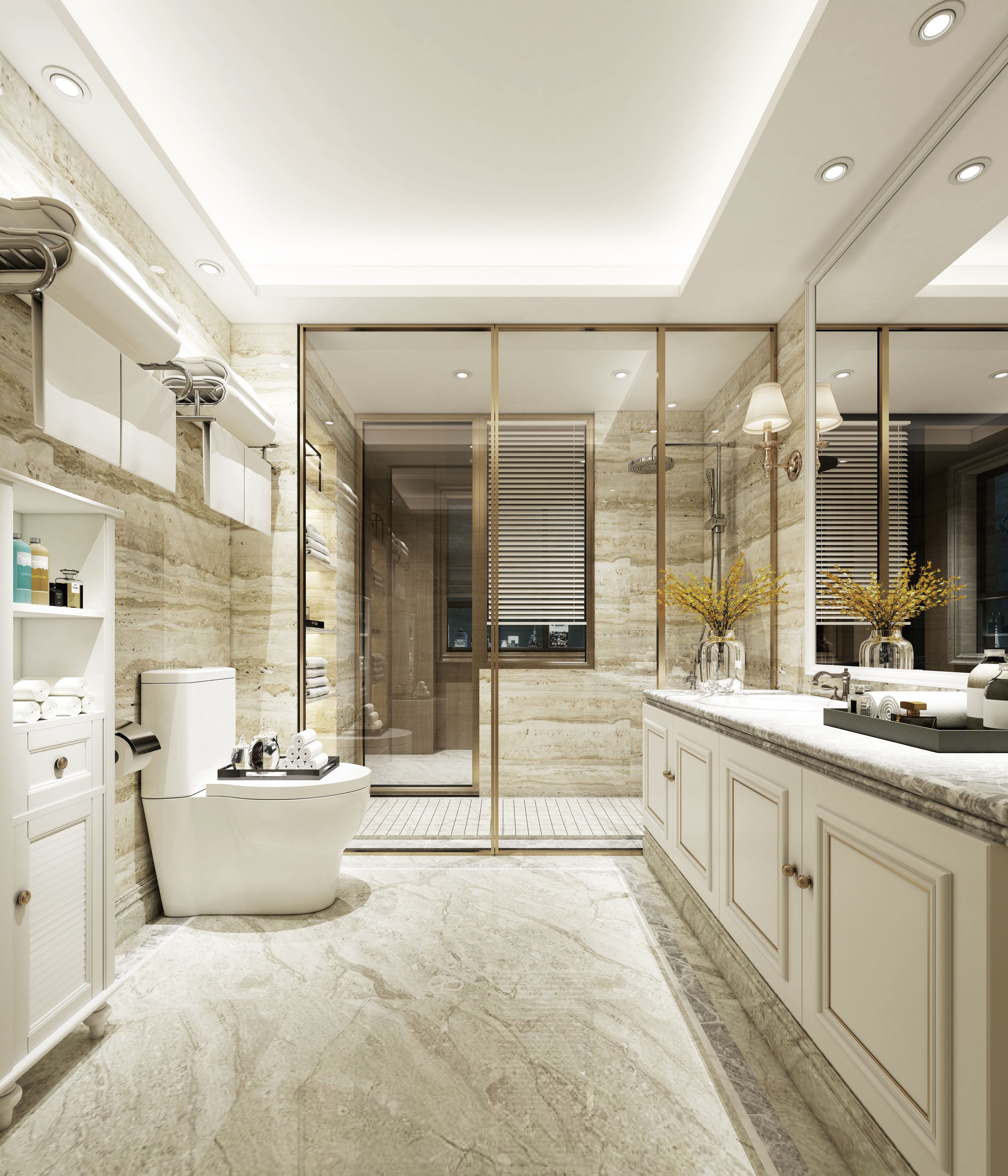 3d render of modern bathroom