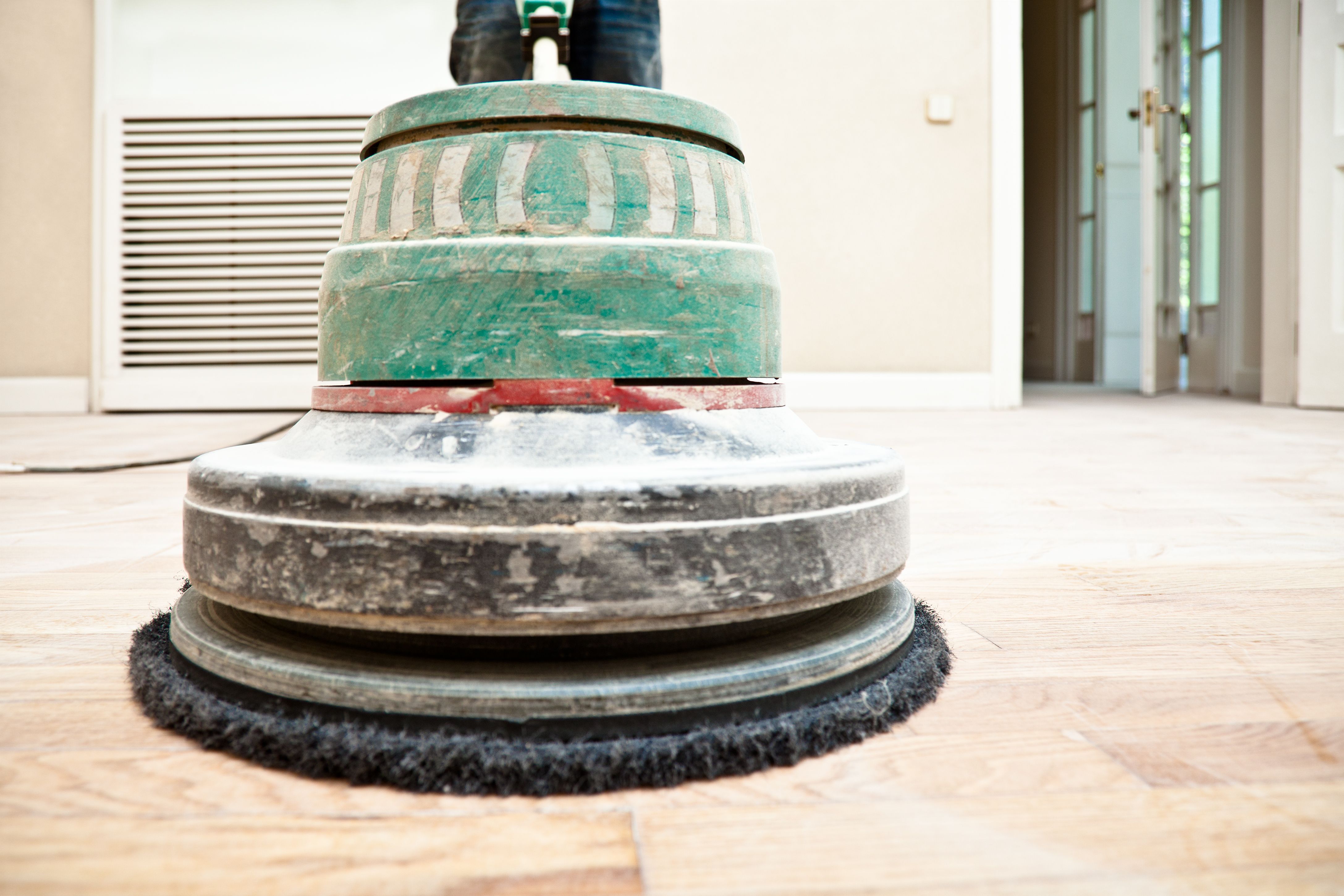 waxing wood floor