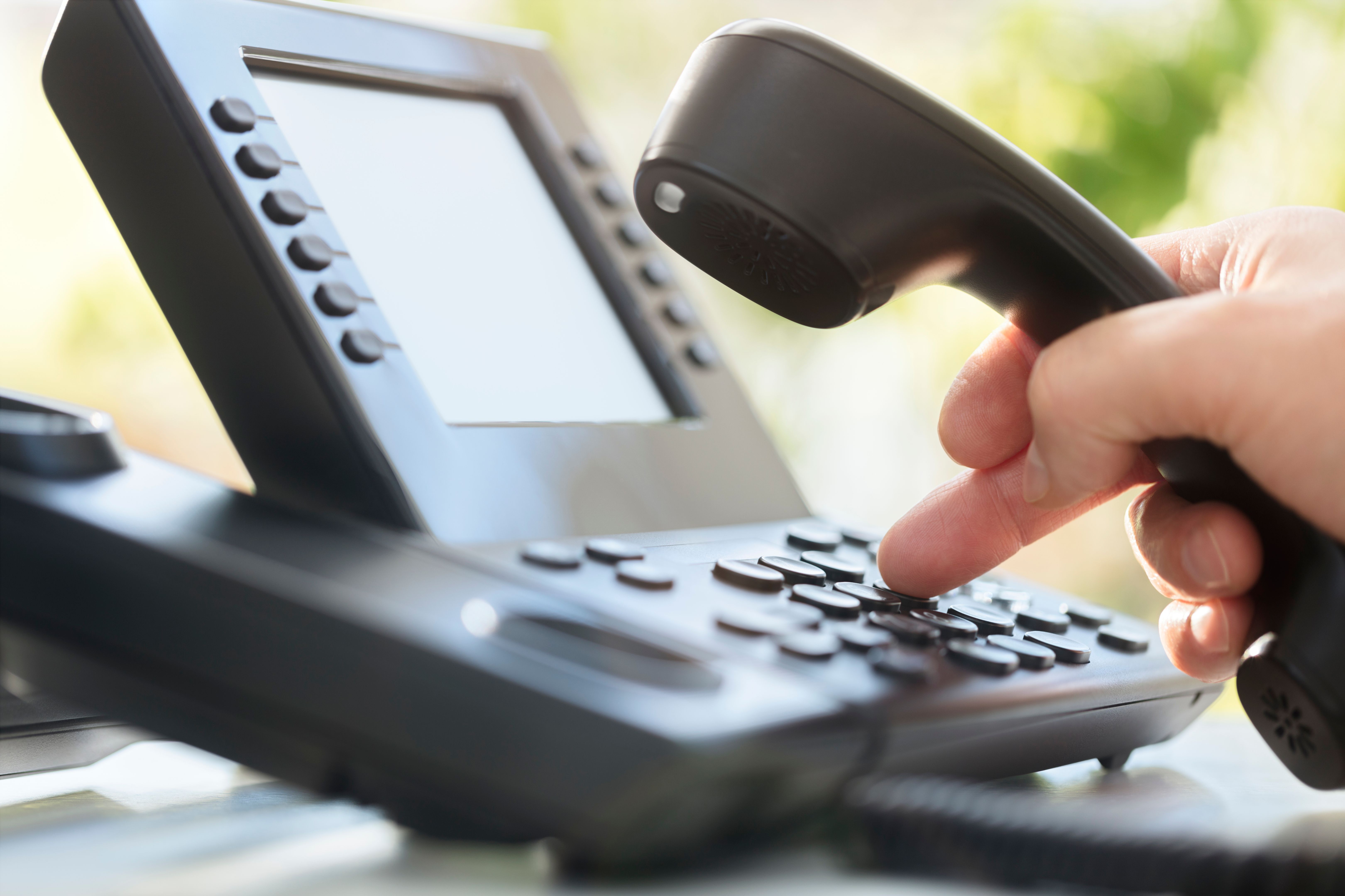 office phone ringing