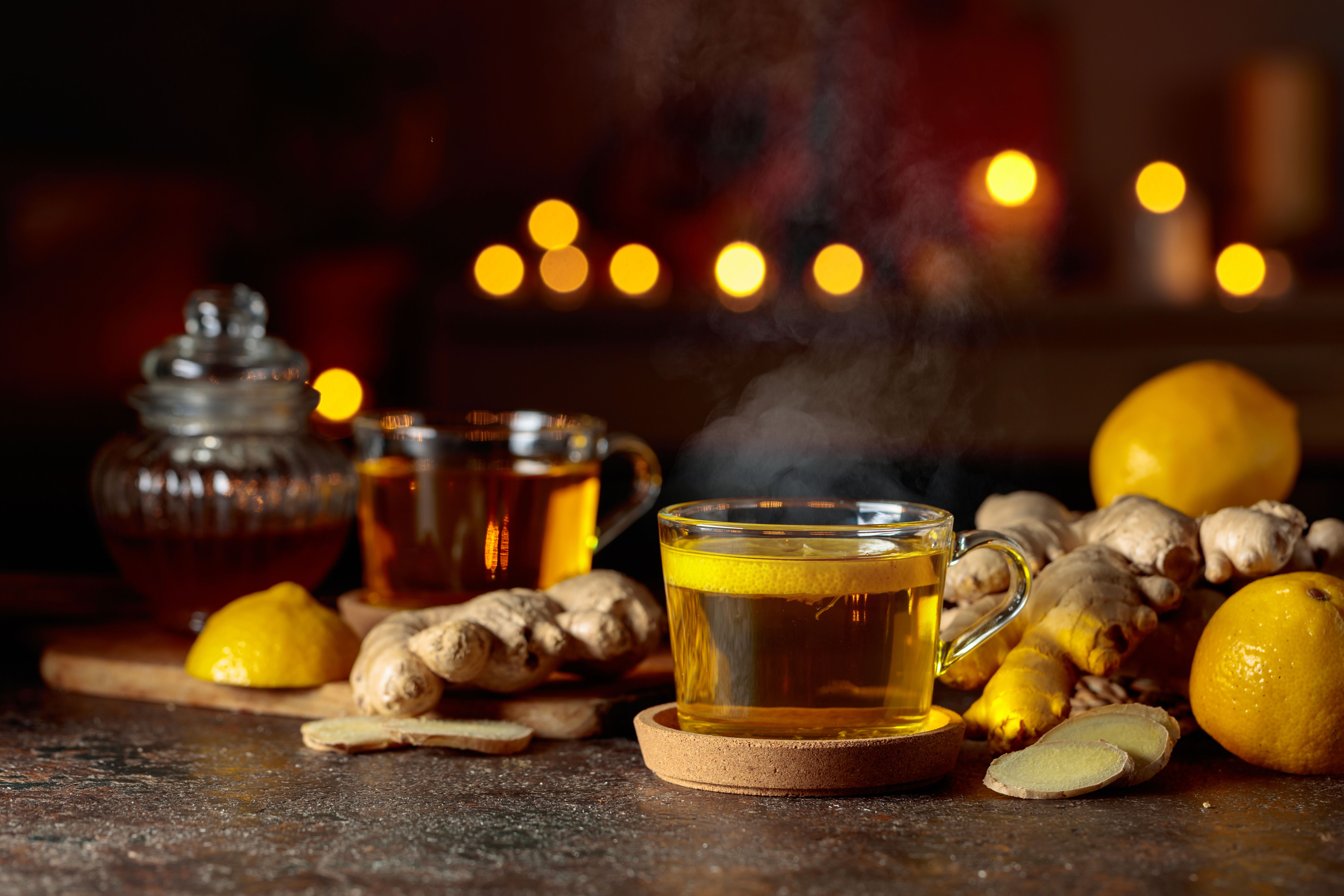 winter tea ginger lemonade