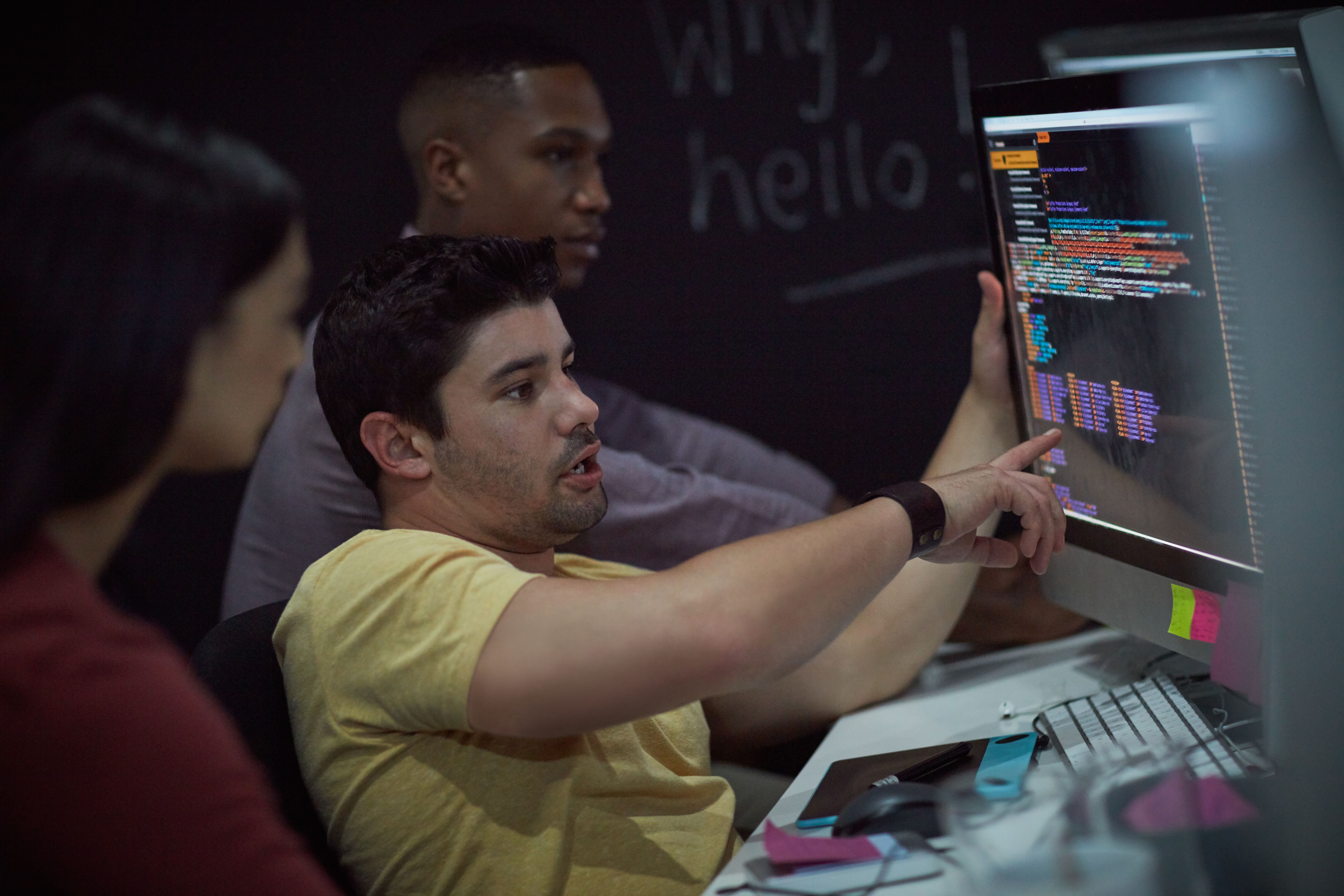 people discussing scams