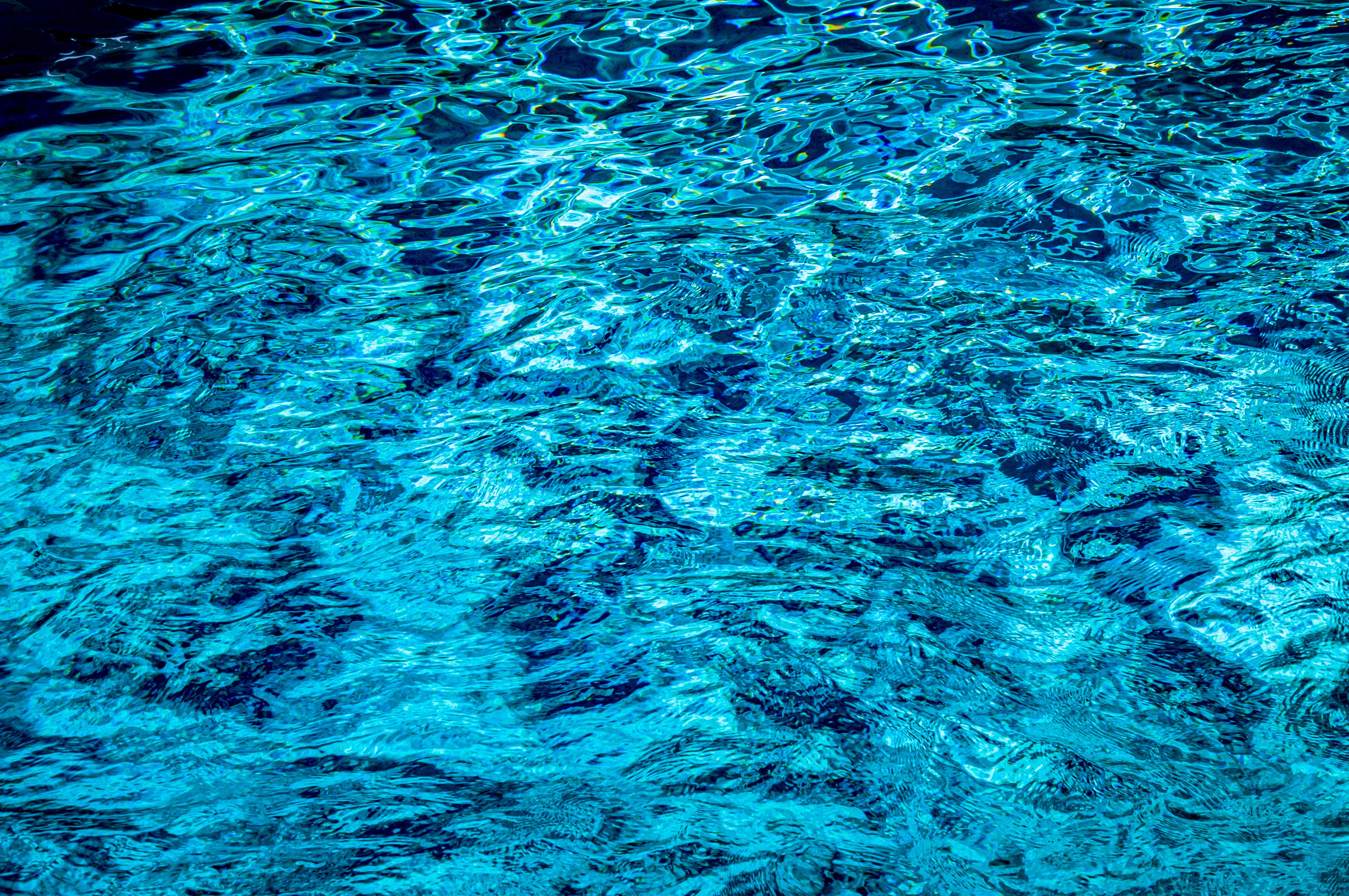 clear blue pool