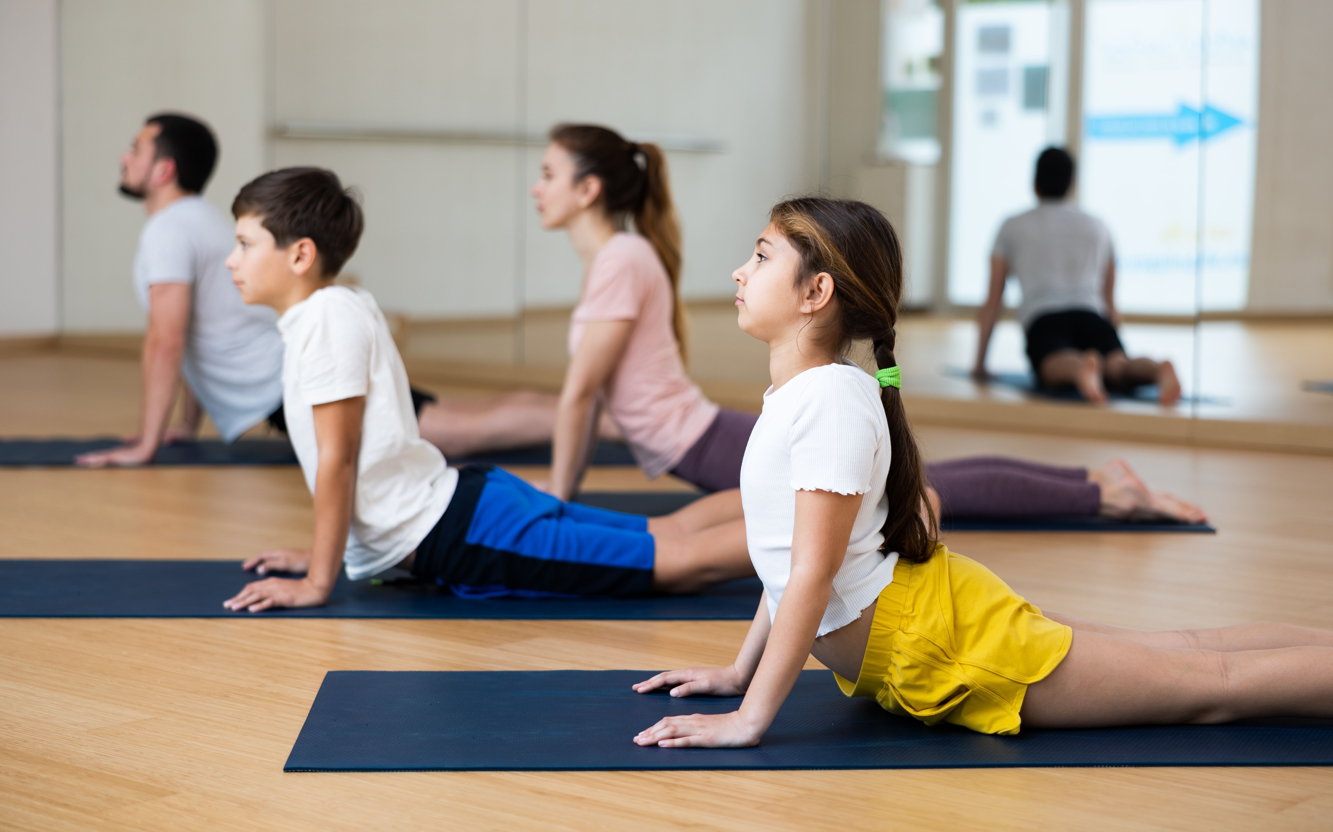 children yoga group