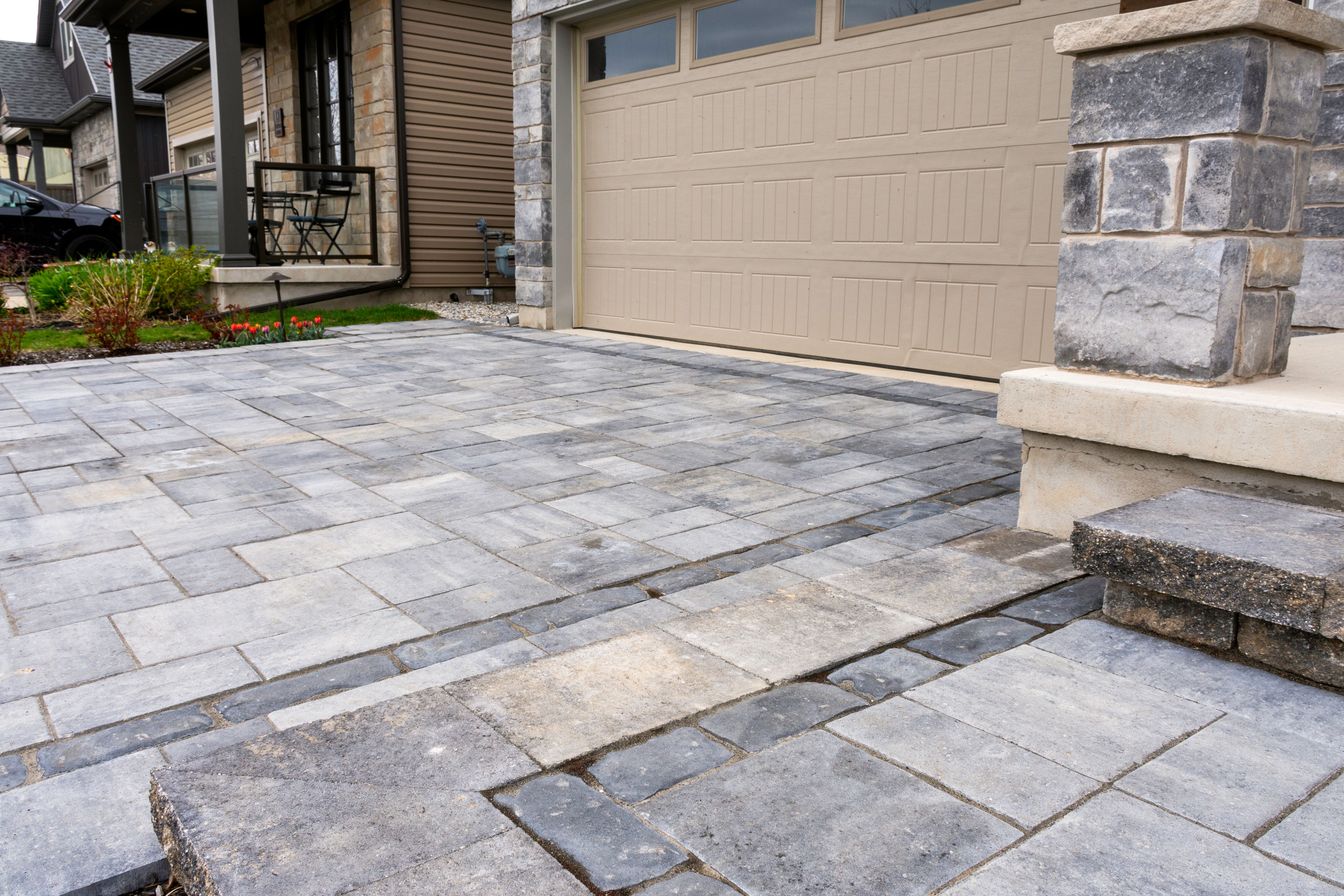 concrete paver driveway