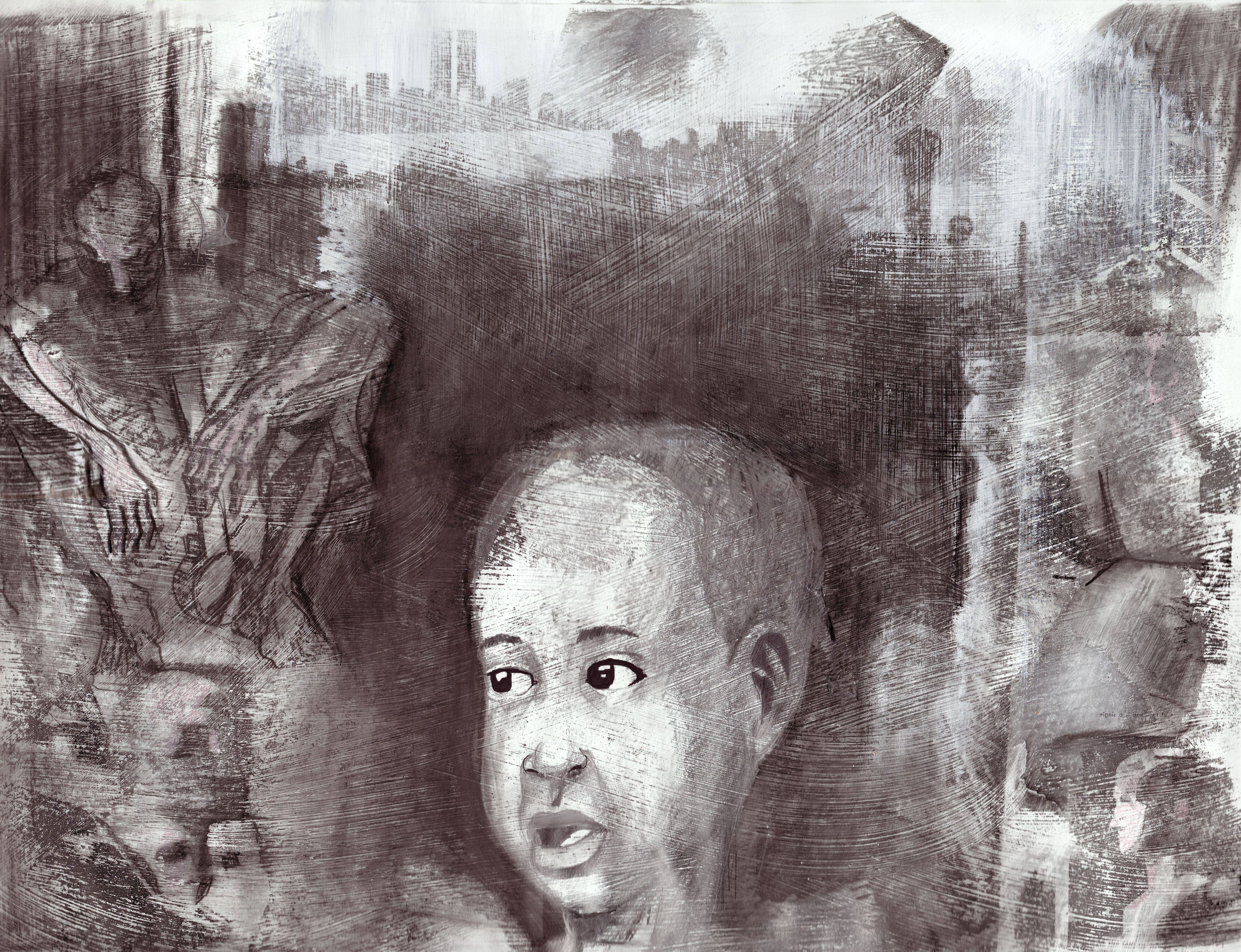 Grunge Illustration Collage