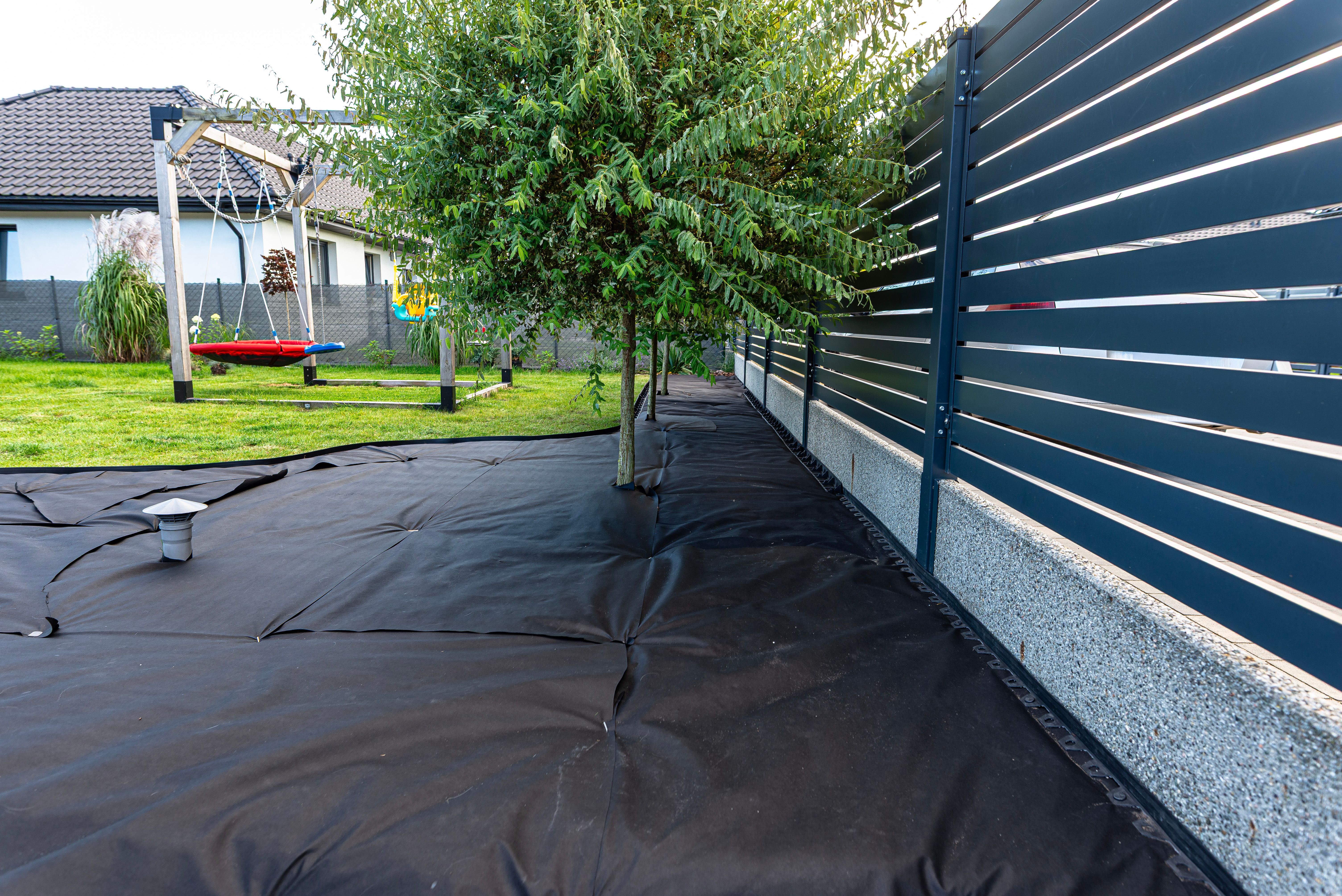 plastic garden fence