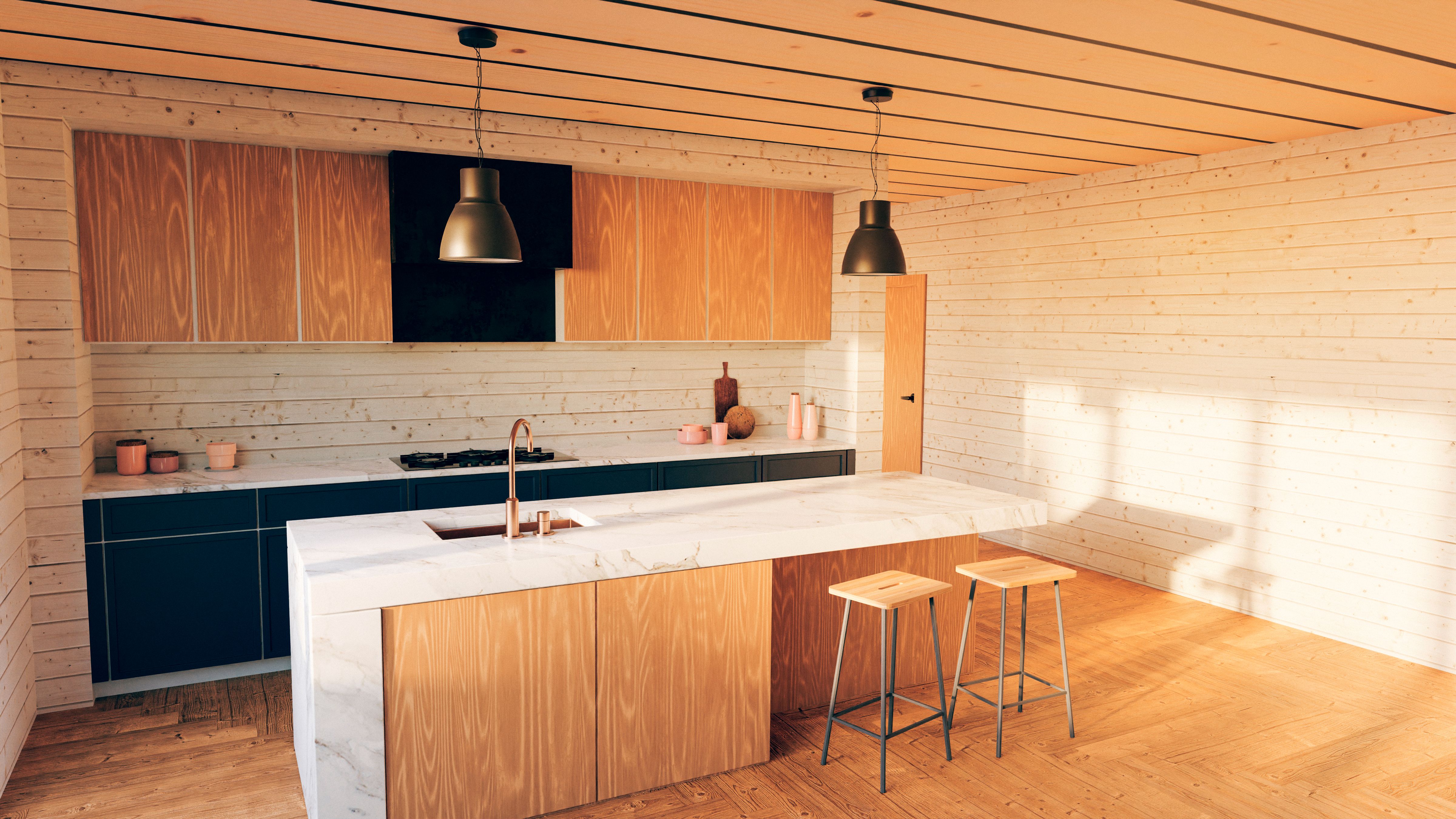 acacia wood kitchen