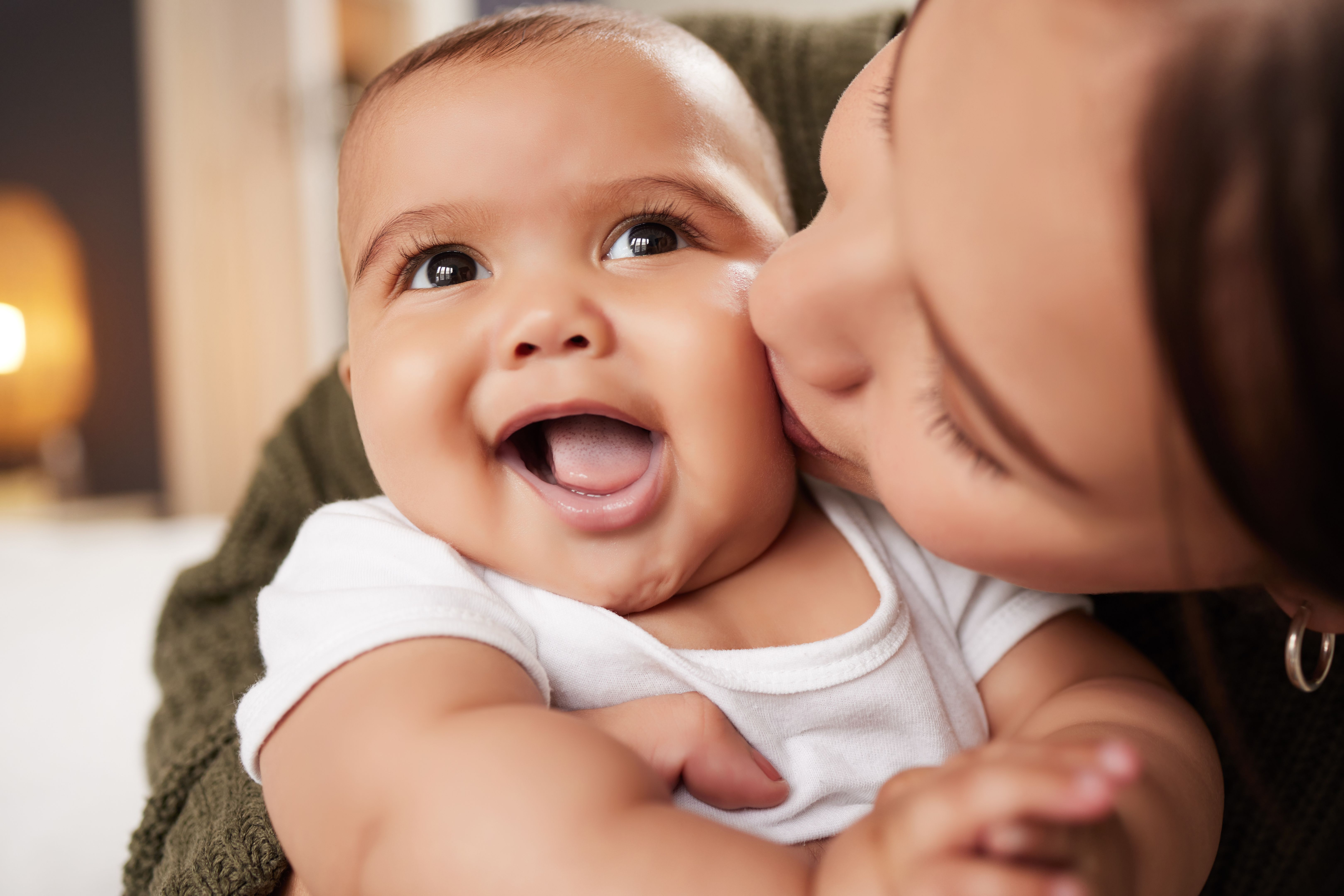 happy family with baby
