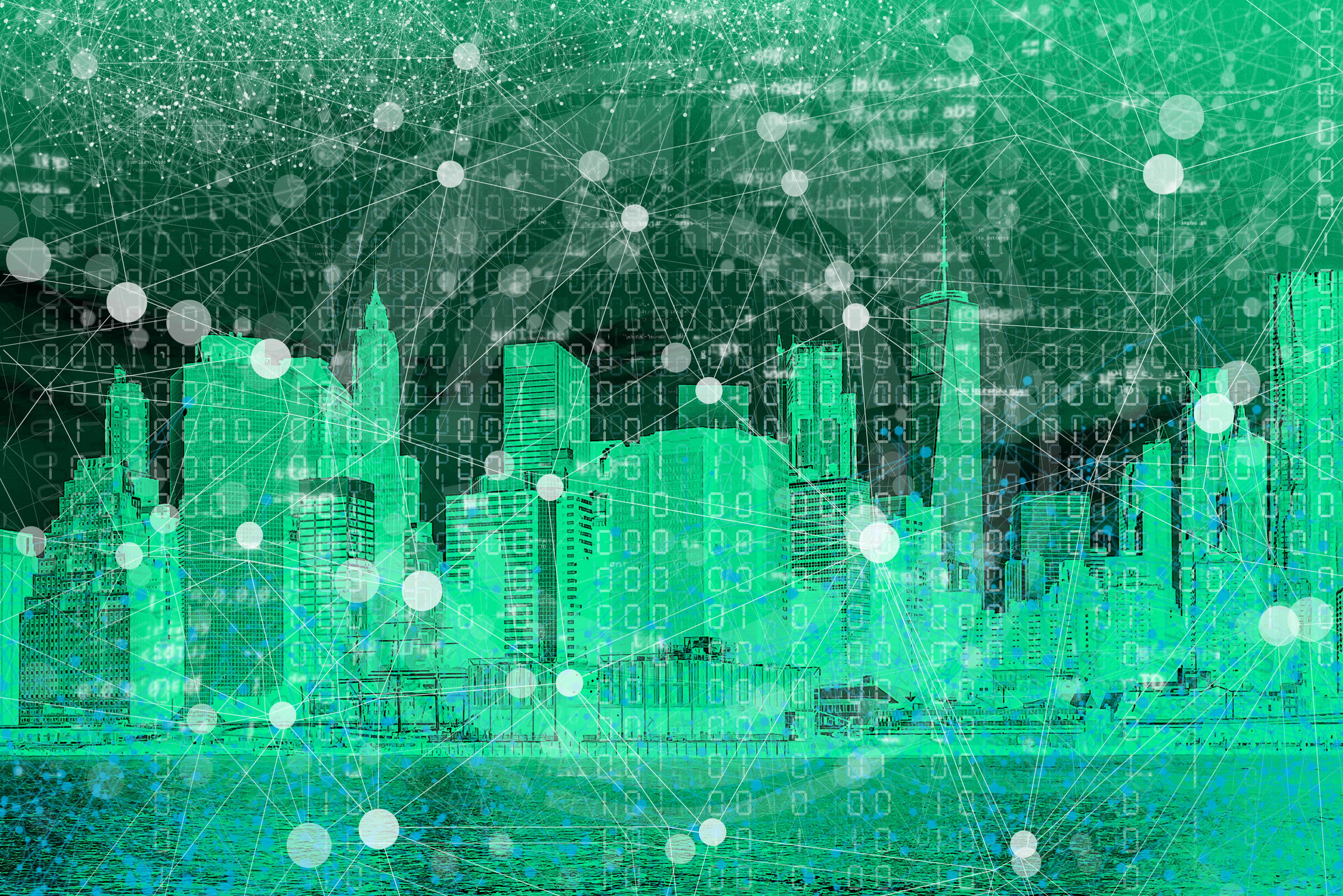 Inteligencia artificial, Internet de las cosas y el concepto de ciudad inteligente futurista