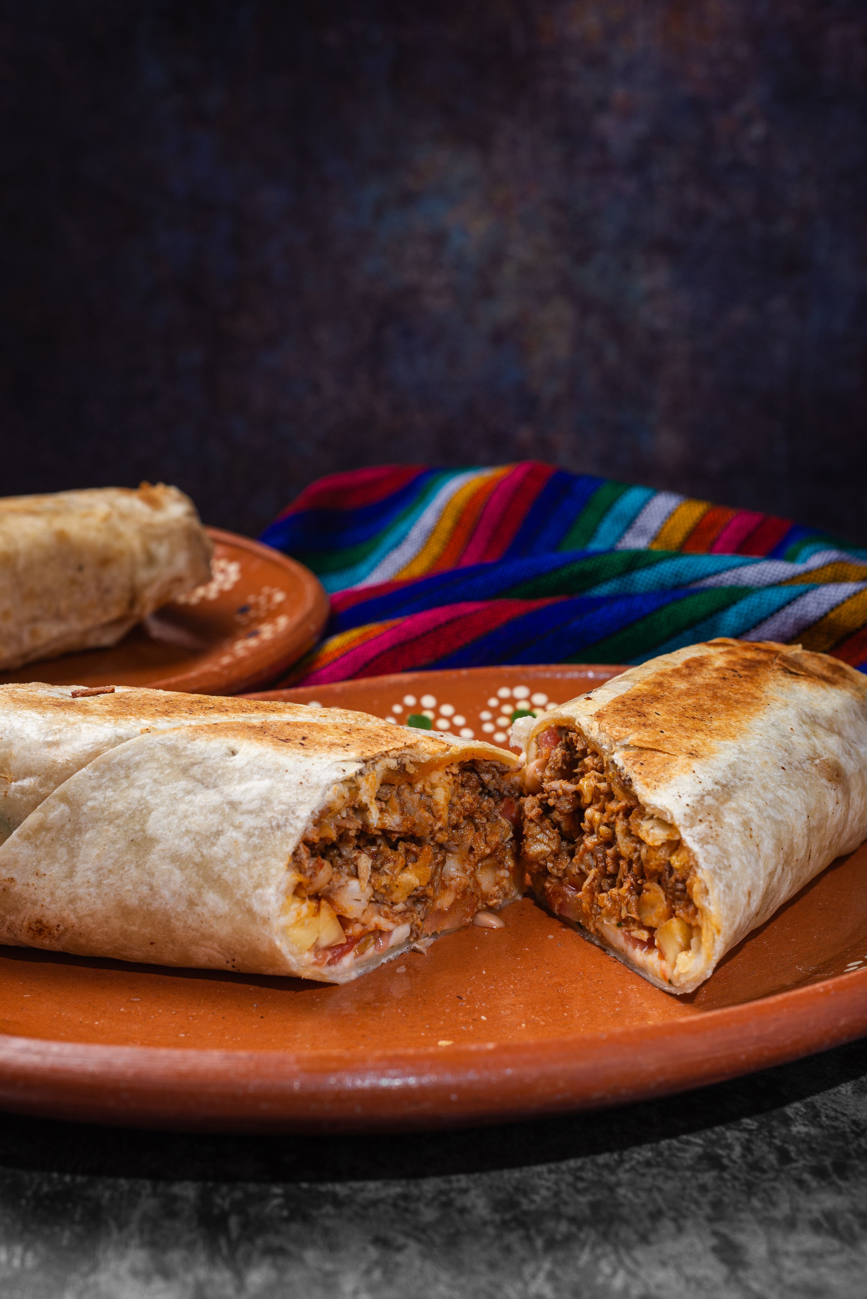 traditional mexican burrito