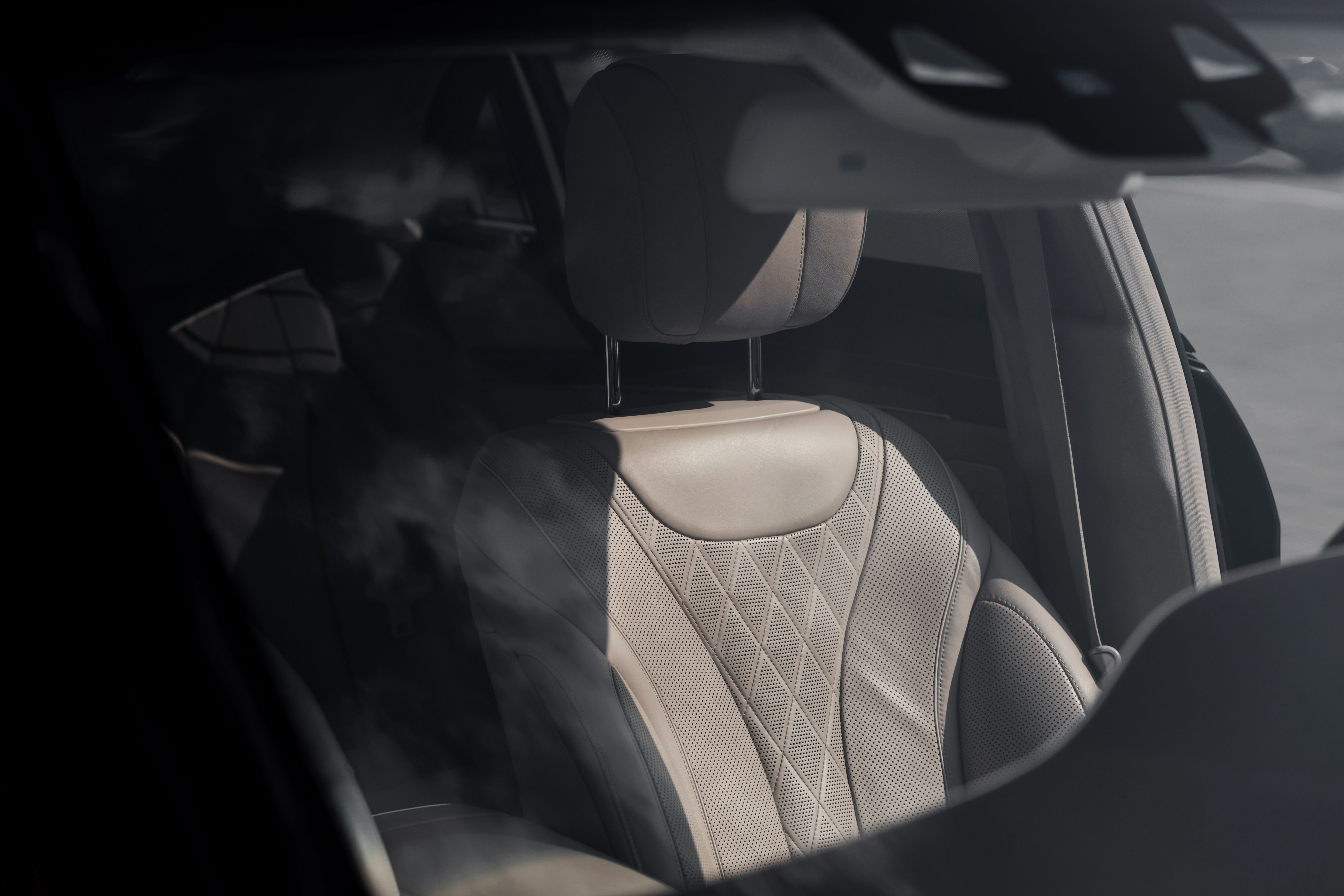 luxury car interior.