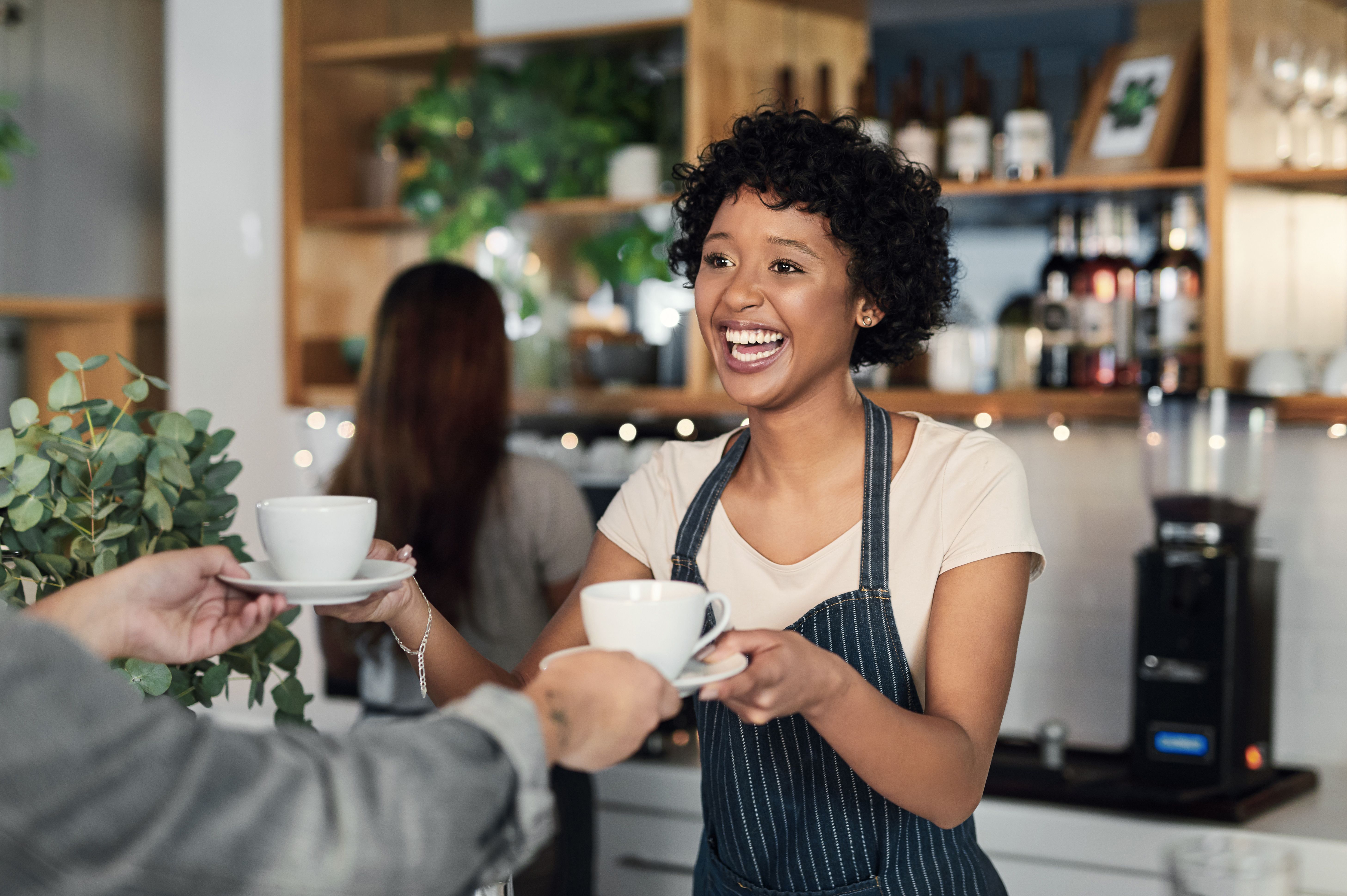 smiling barista