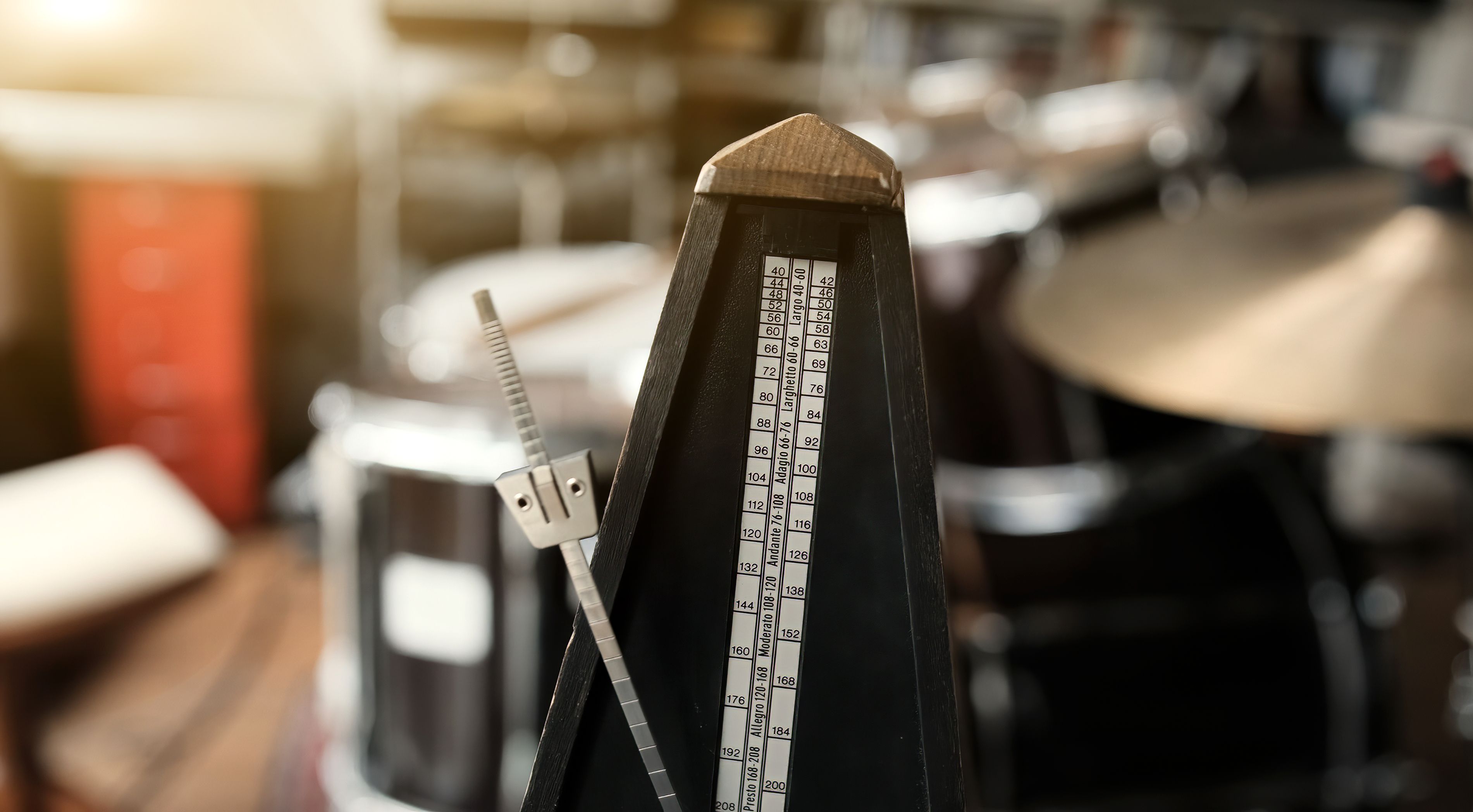 metronome on drum