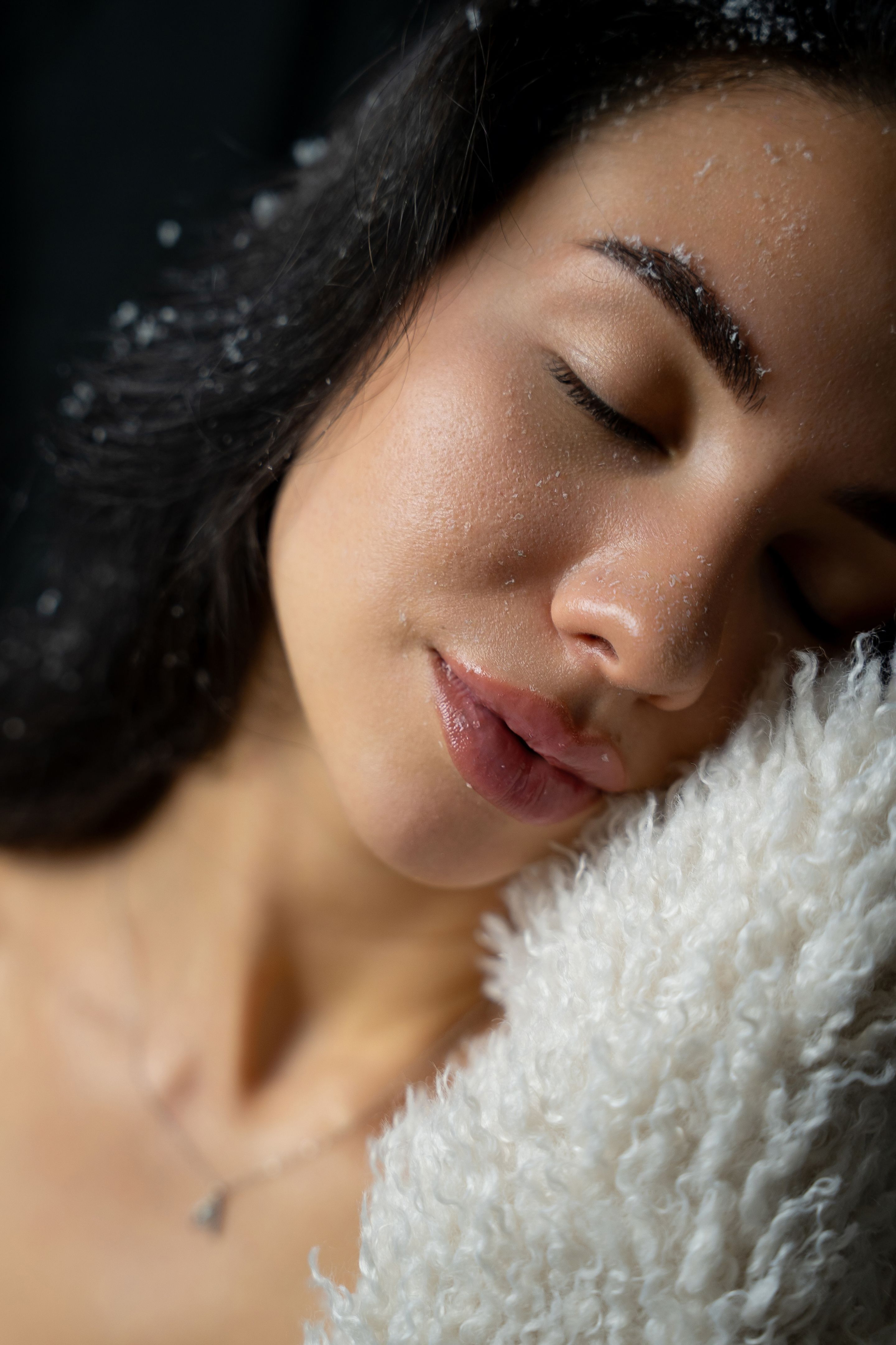 winter boudoir photography