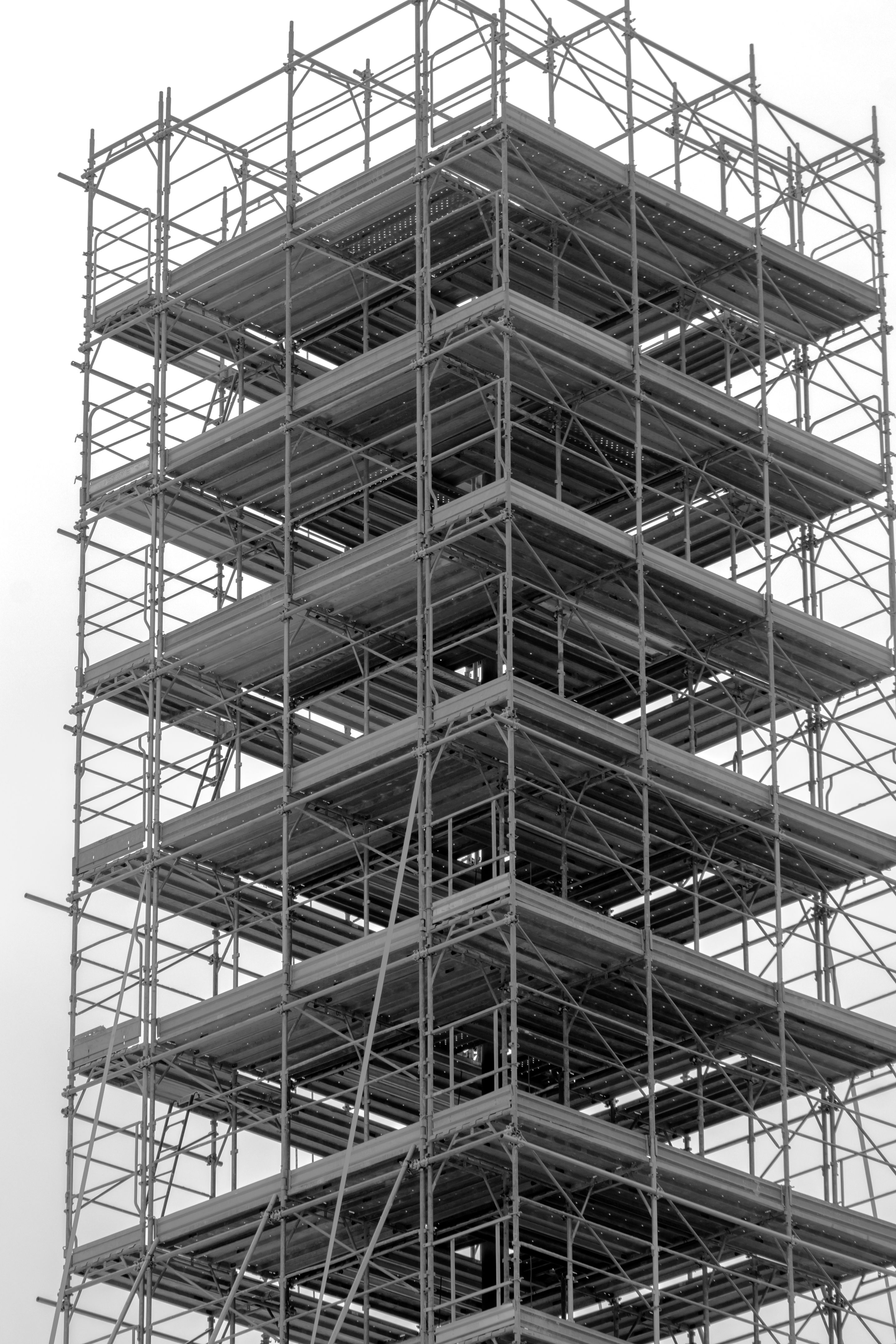 Steel Construction Tower Construction, Against The Sky.