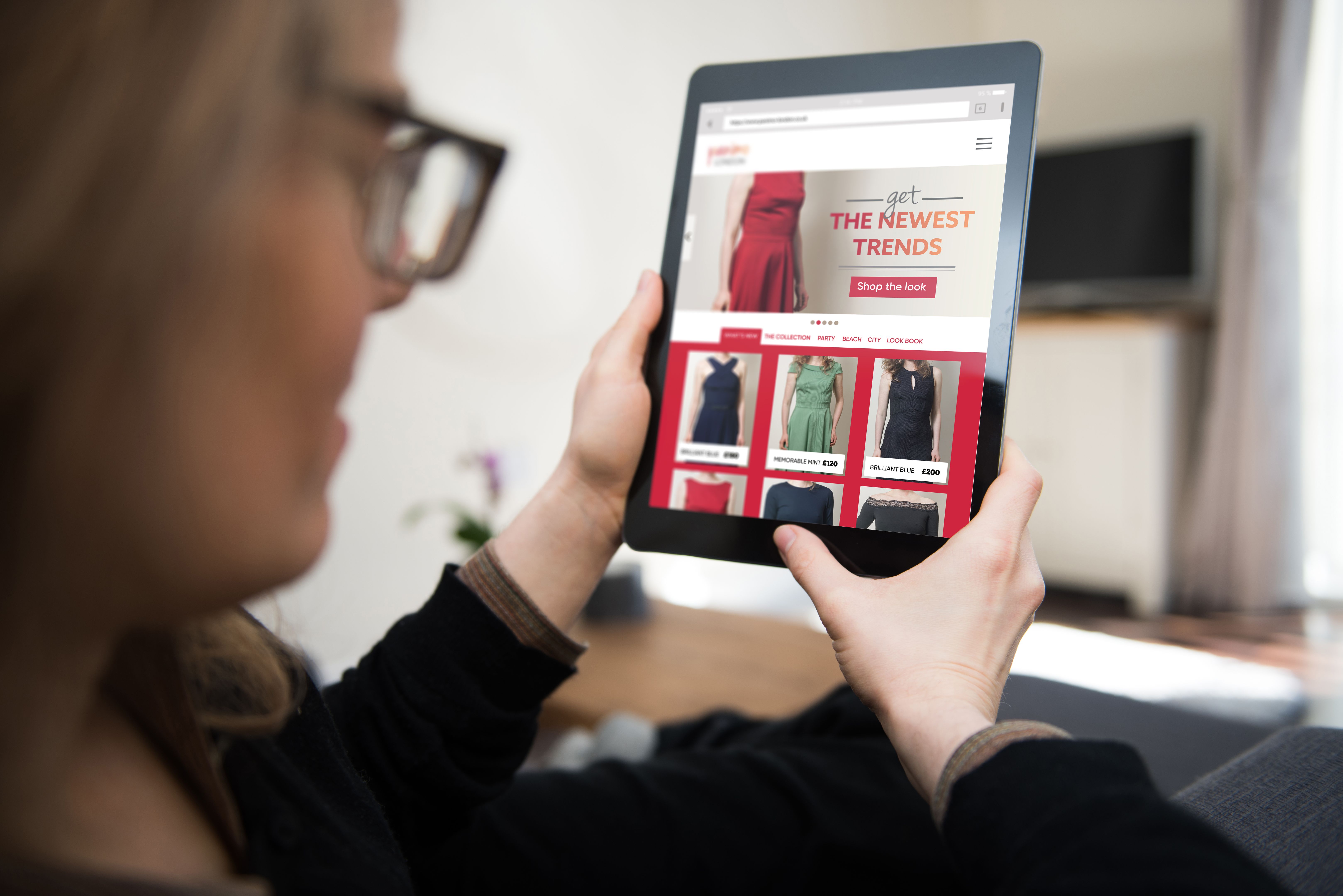 customer browsing website