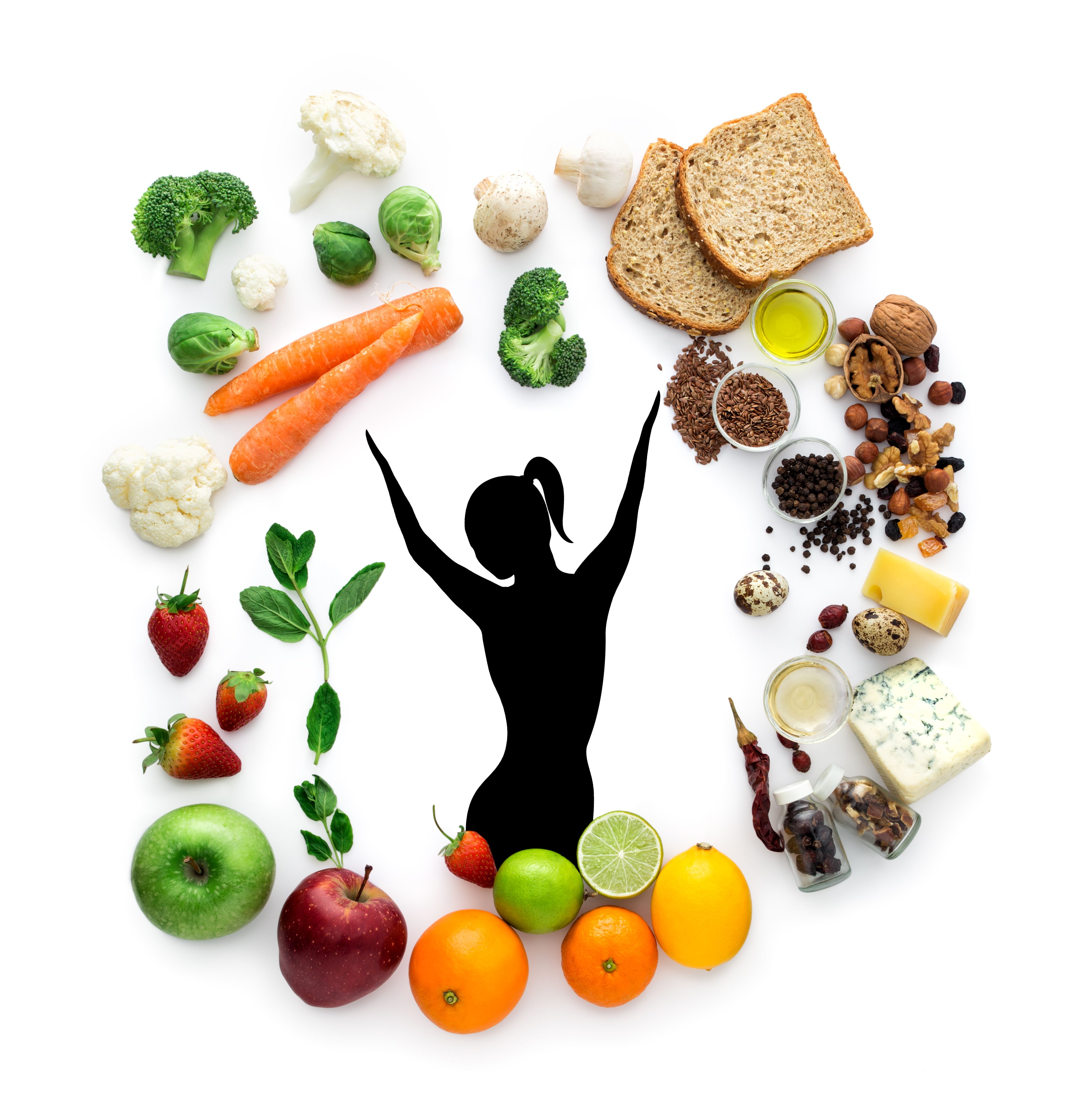 Alimentação saudável, isolada