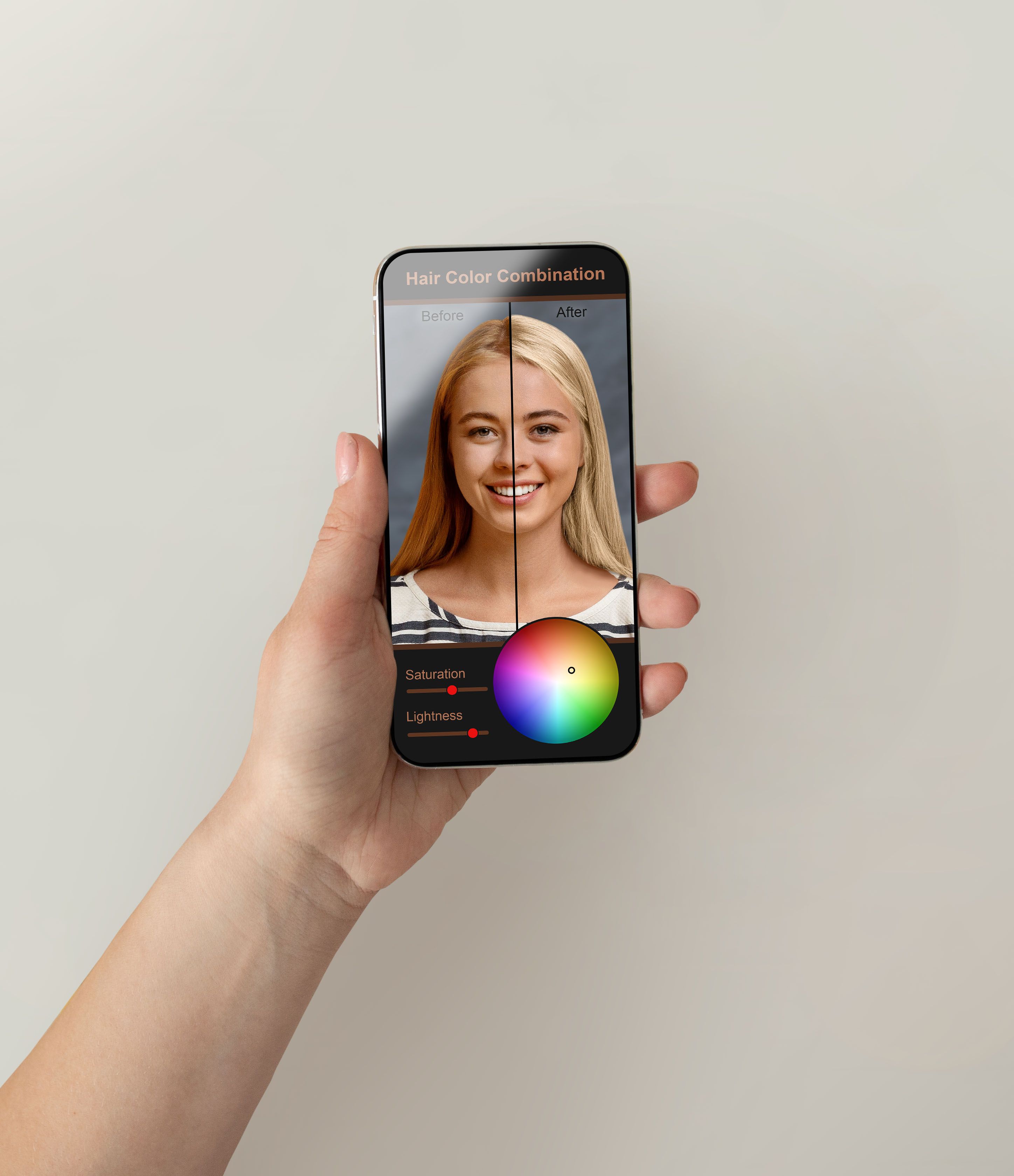 beauty app interface
