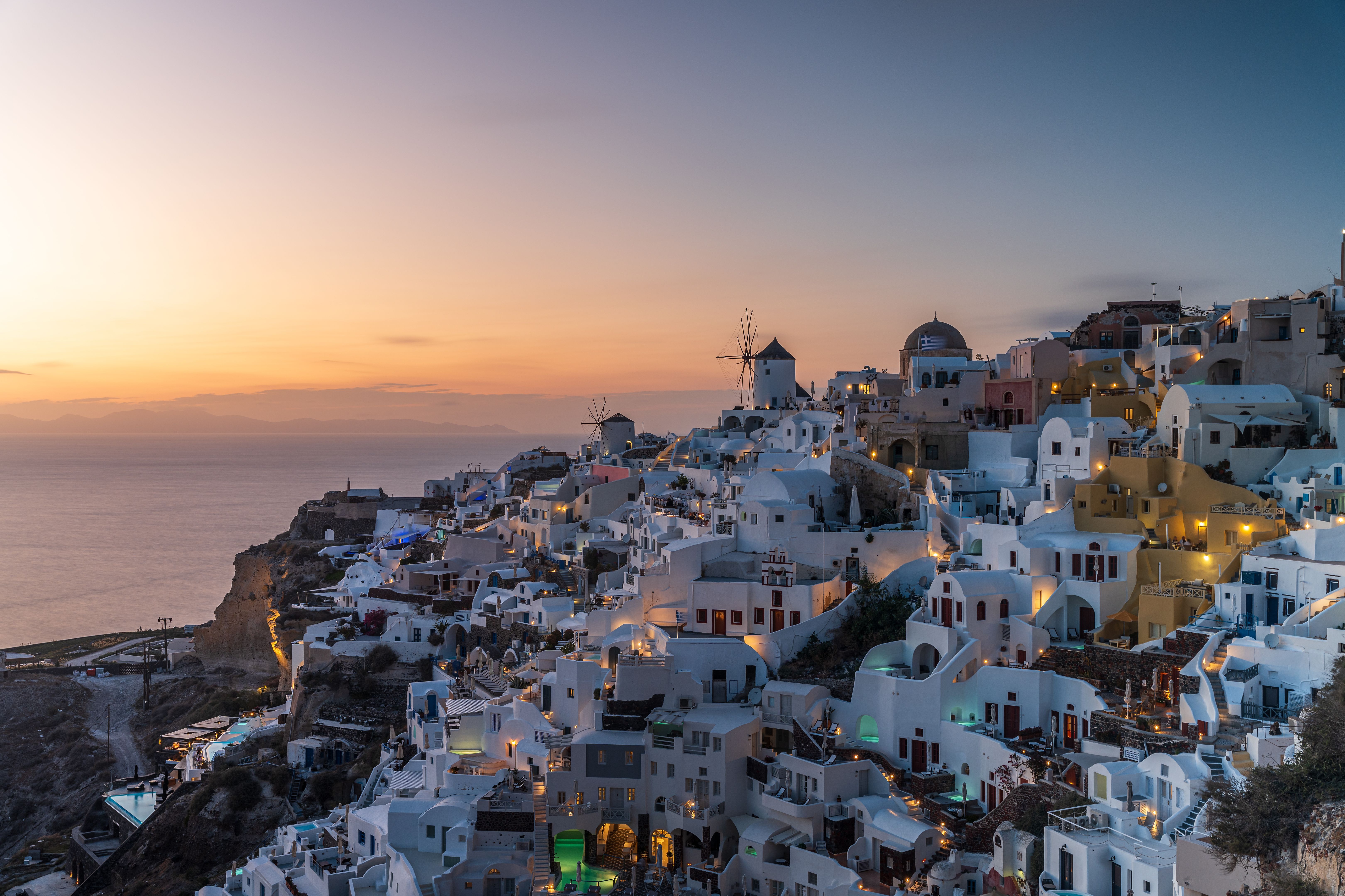 santorini sunset