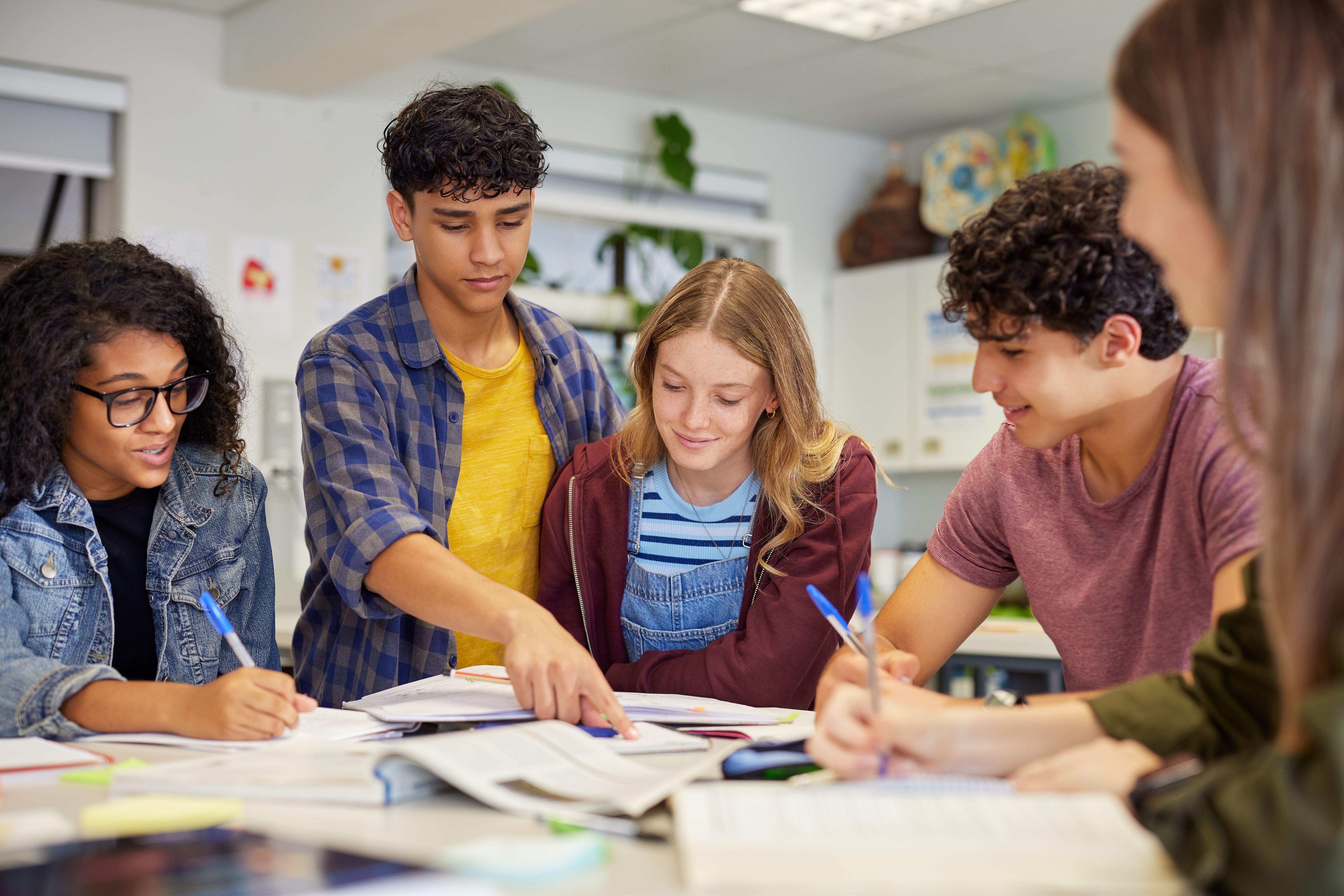 students teamwork