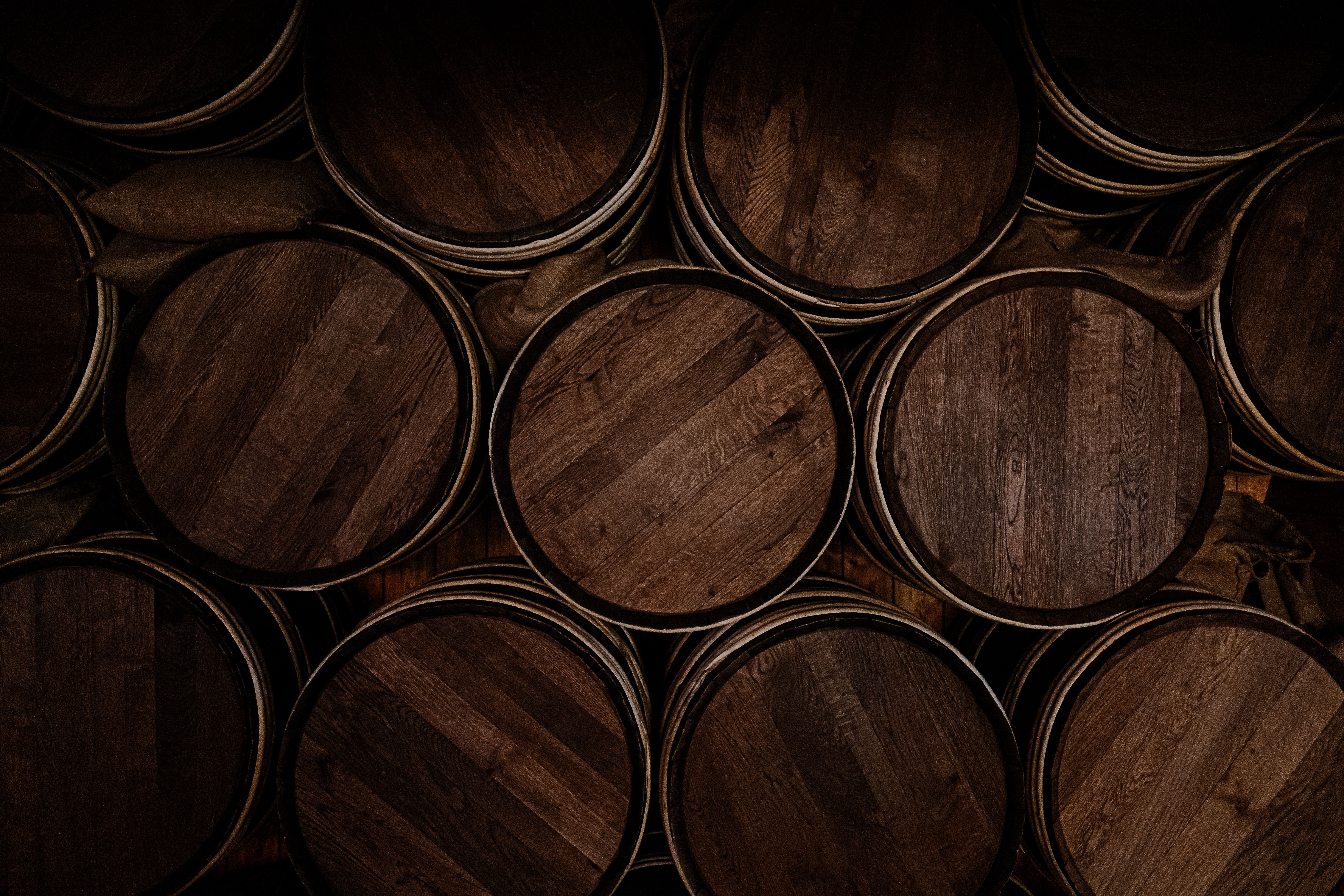 wine barrels