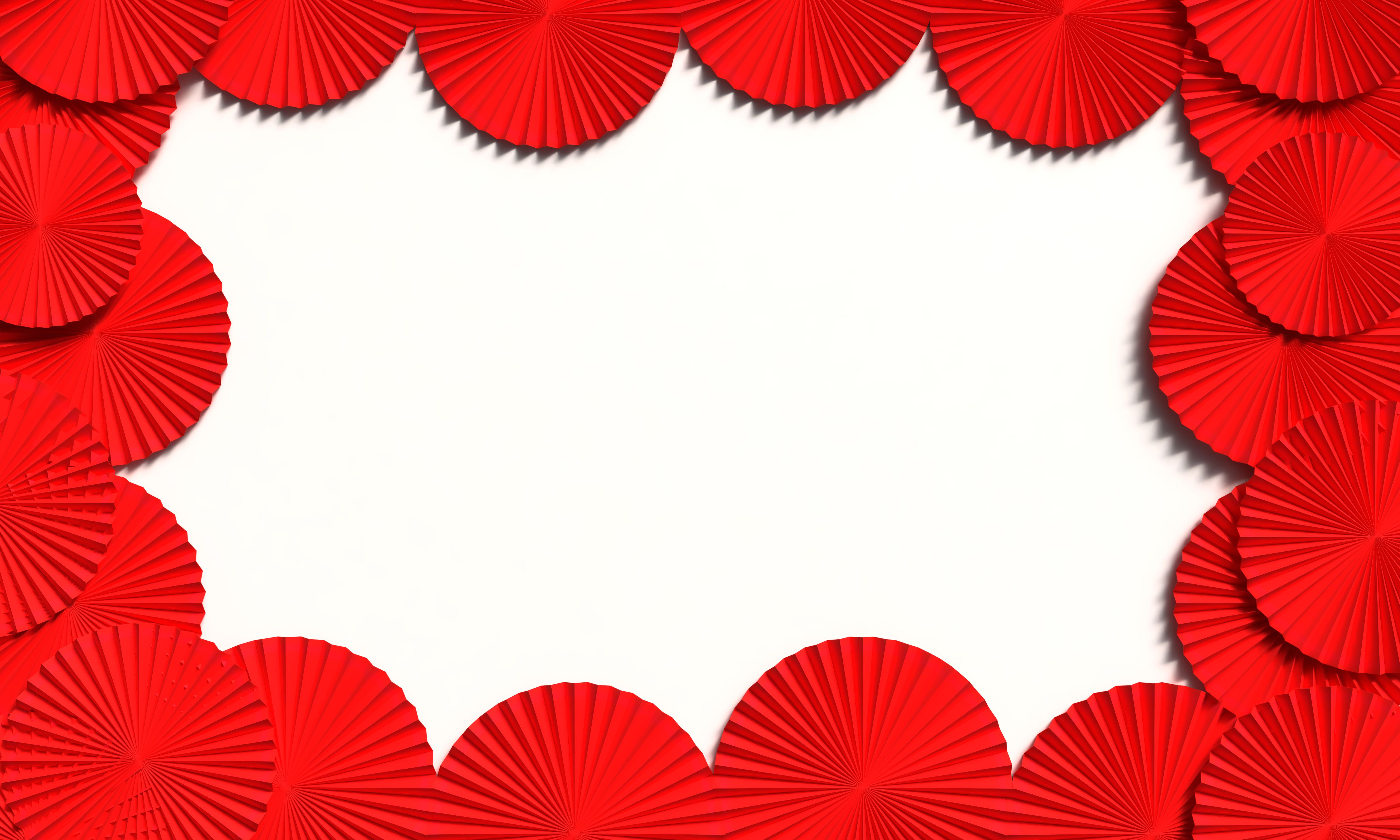 paper fans backdrop