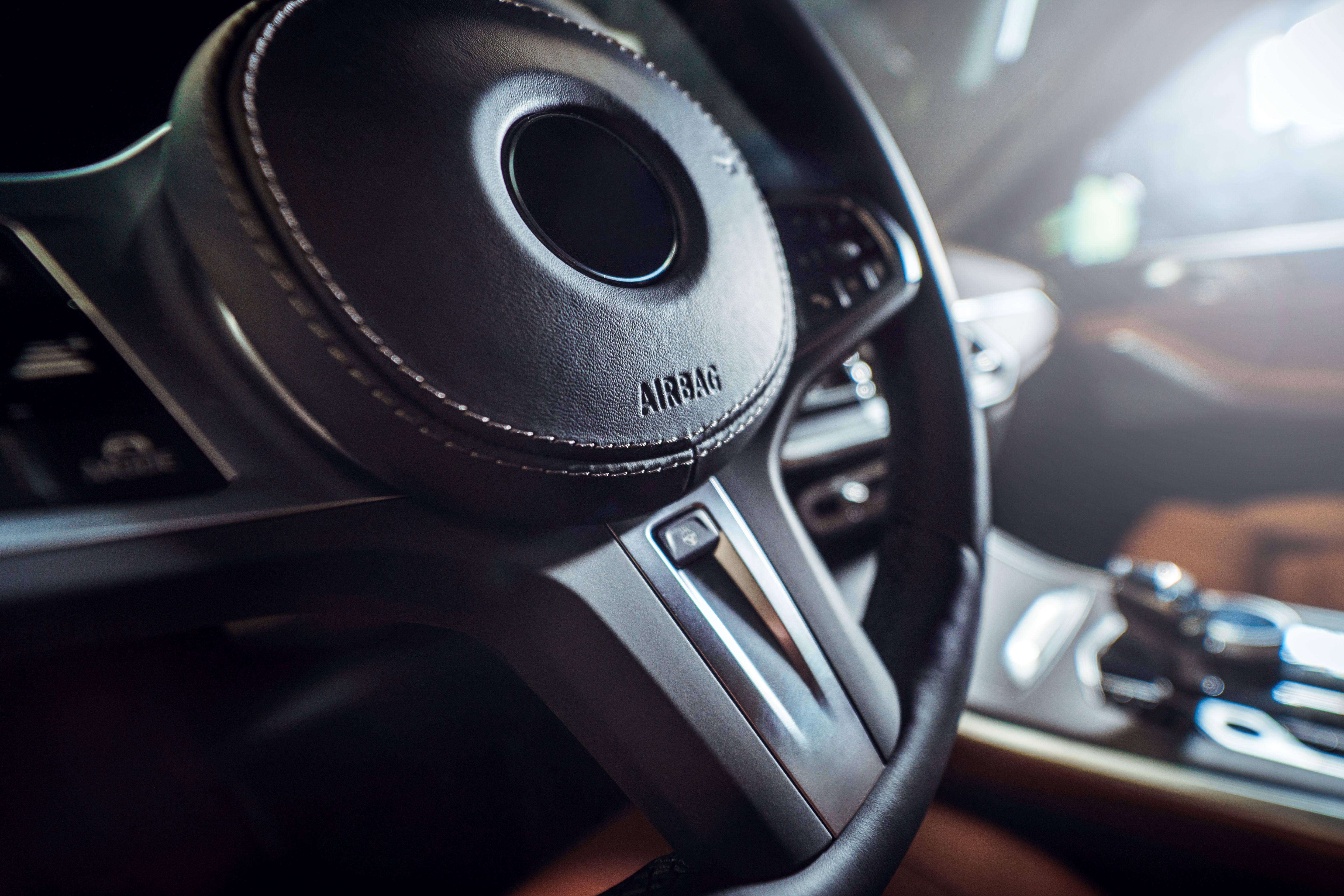 luxury car driving