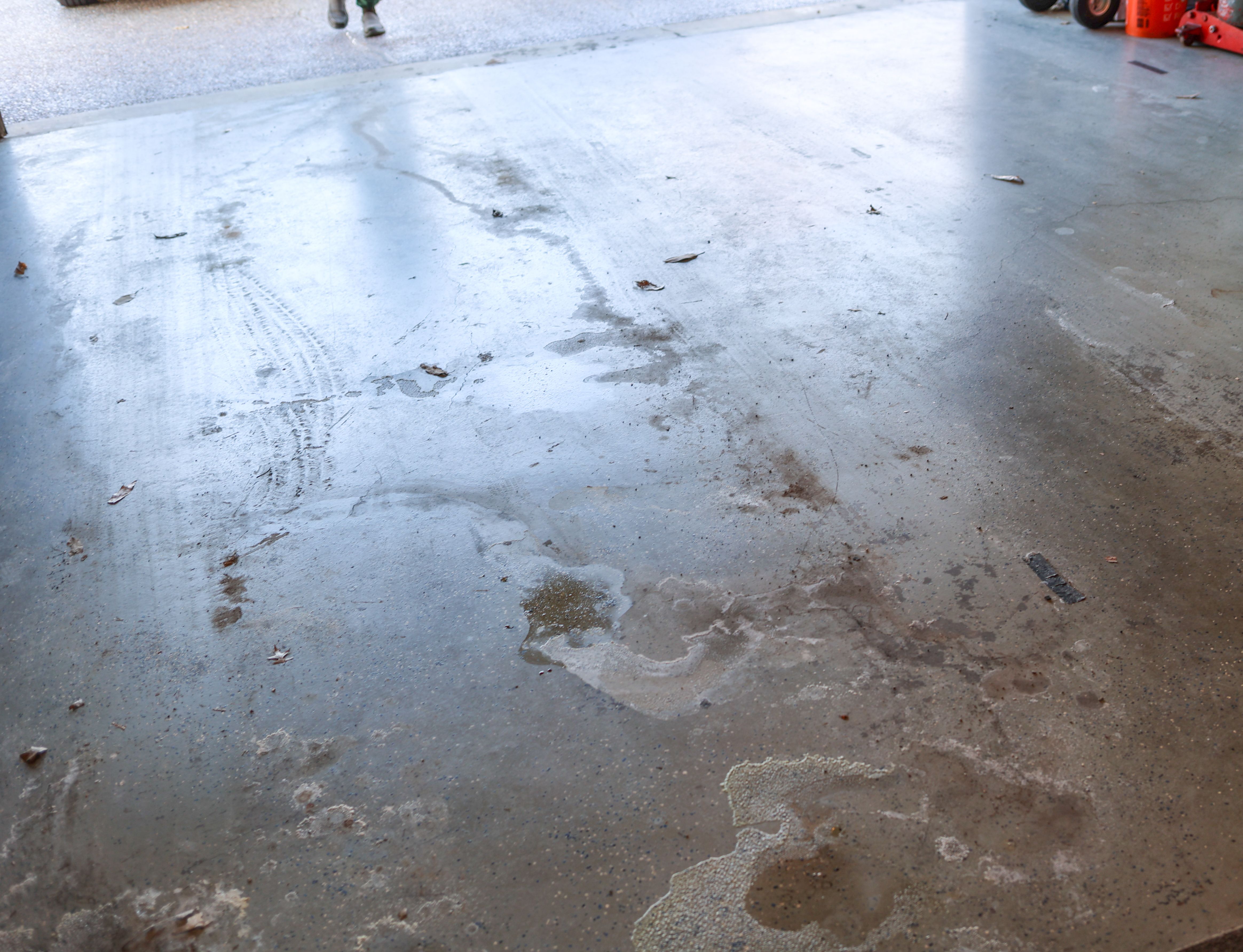 cleaning concrete
