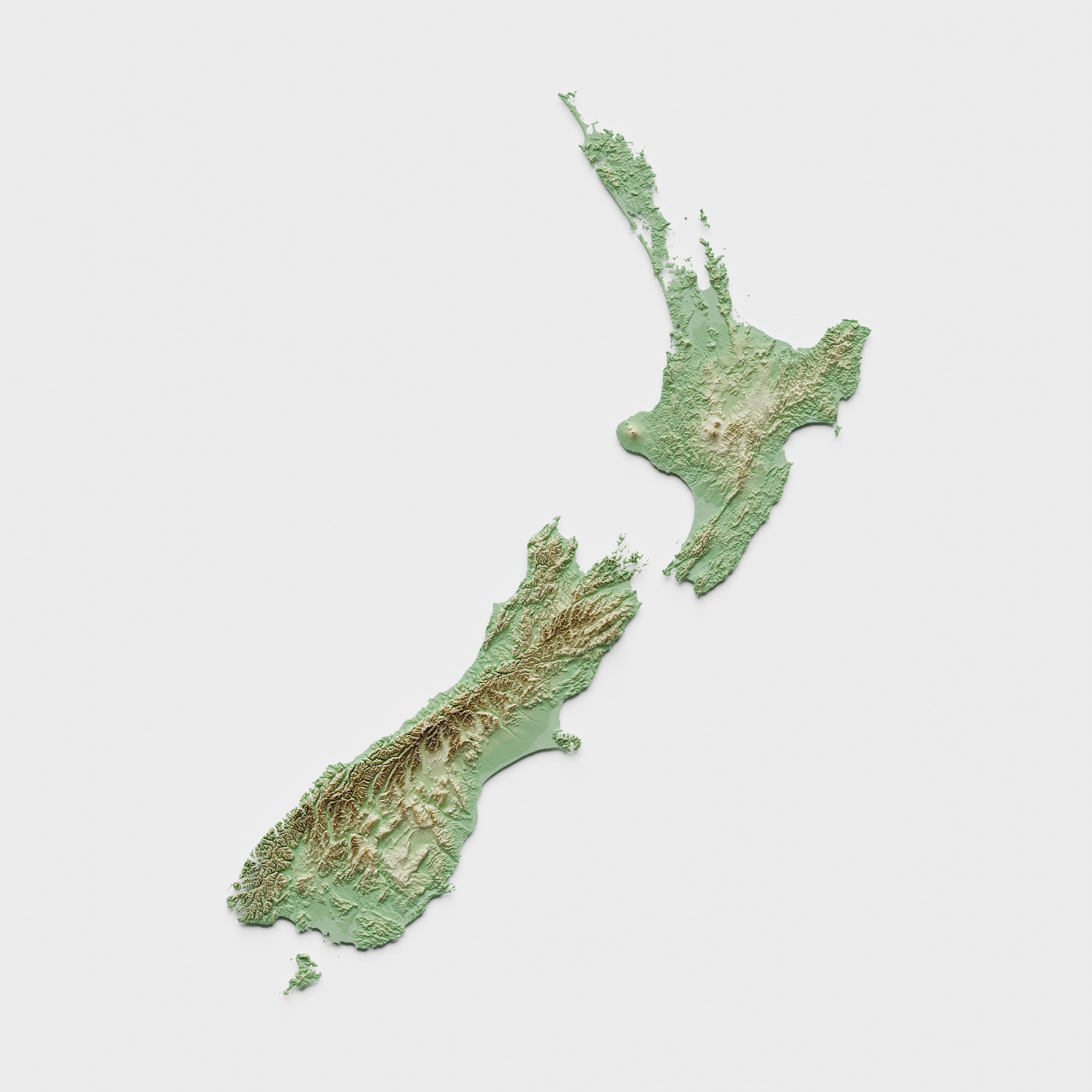 New Zealand map