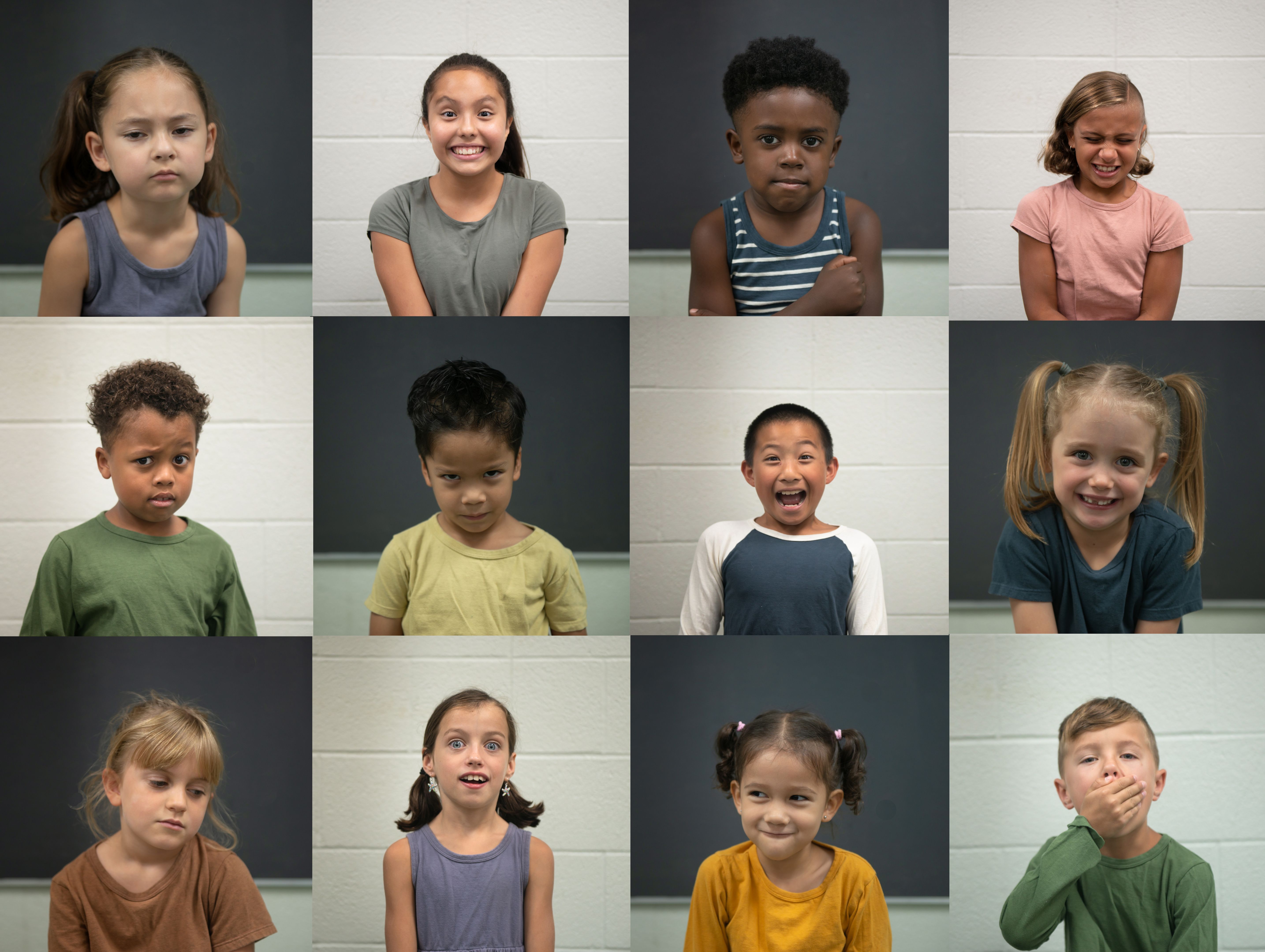 children expressing emotions