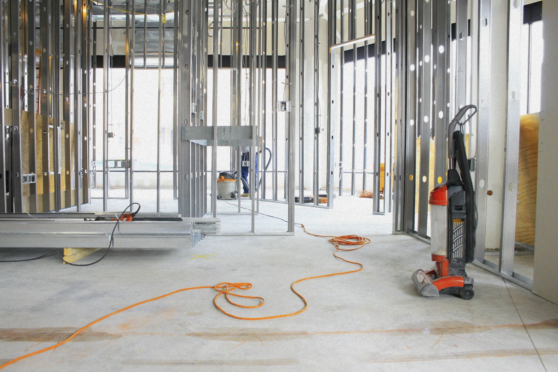 Empty Construction Site With Framework