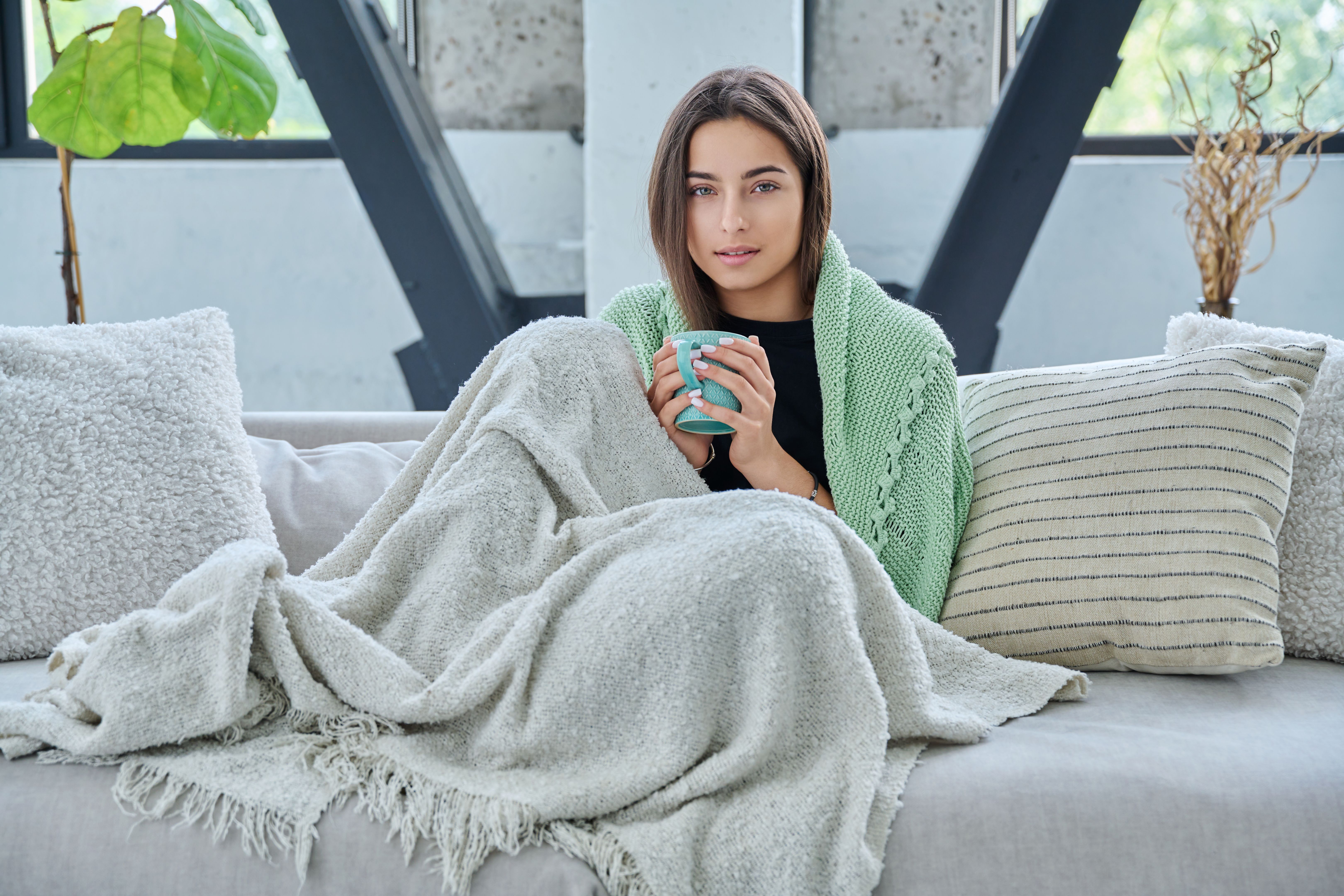 teen girl winter cozy