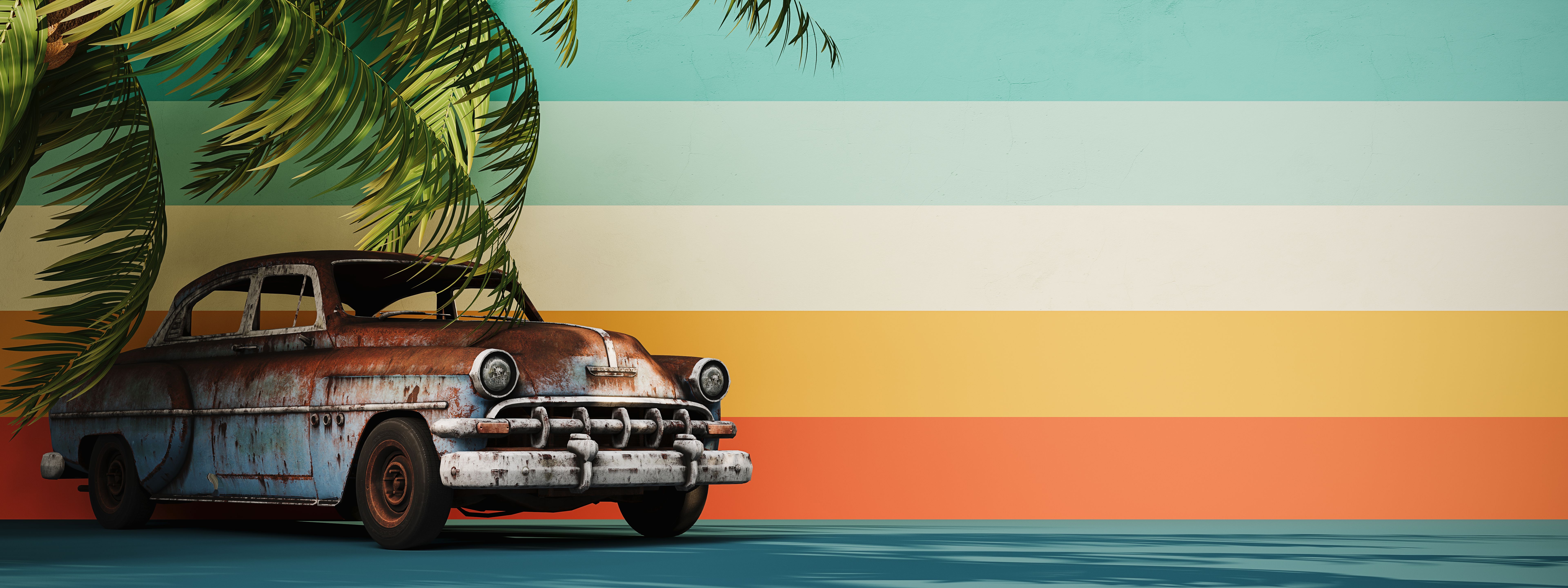 tropical car stickers