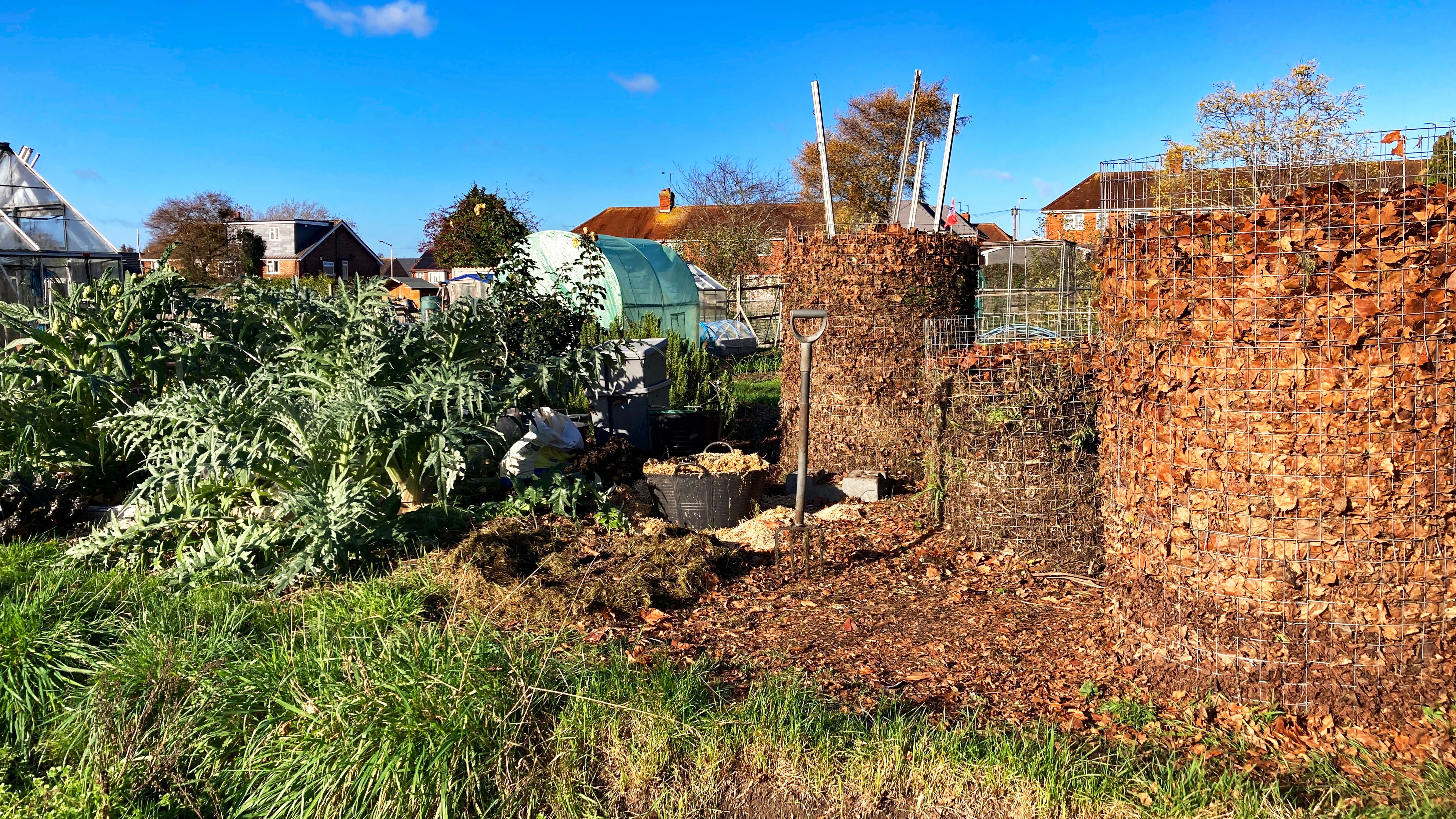 composting yard waste