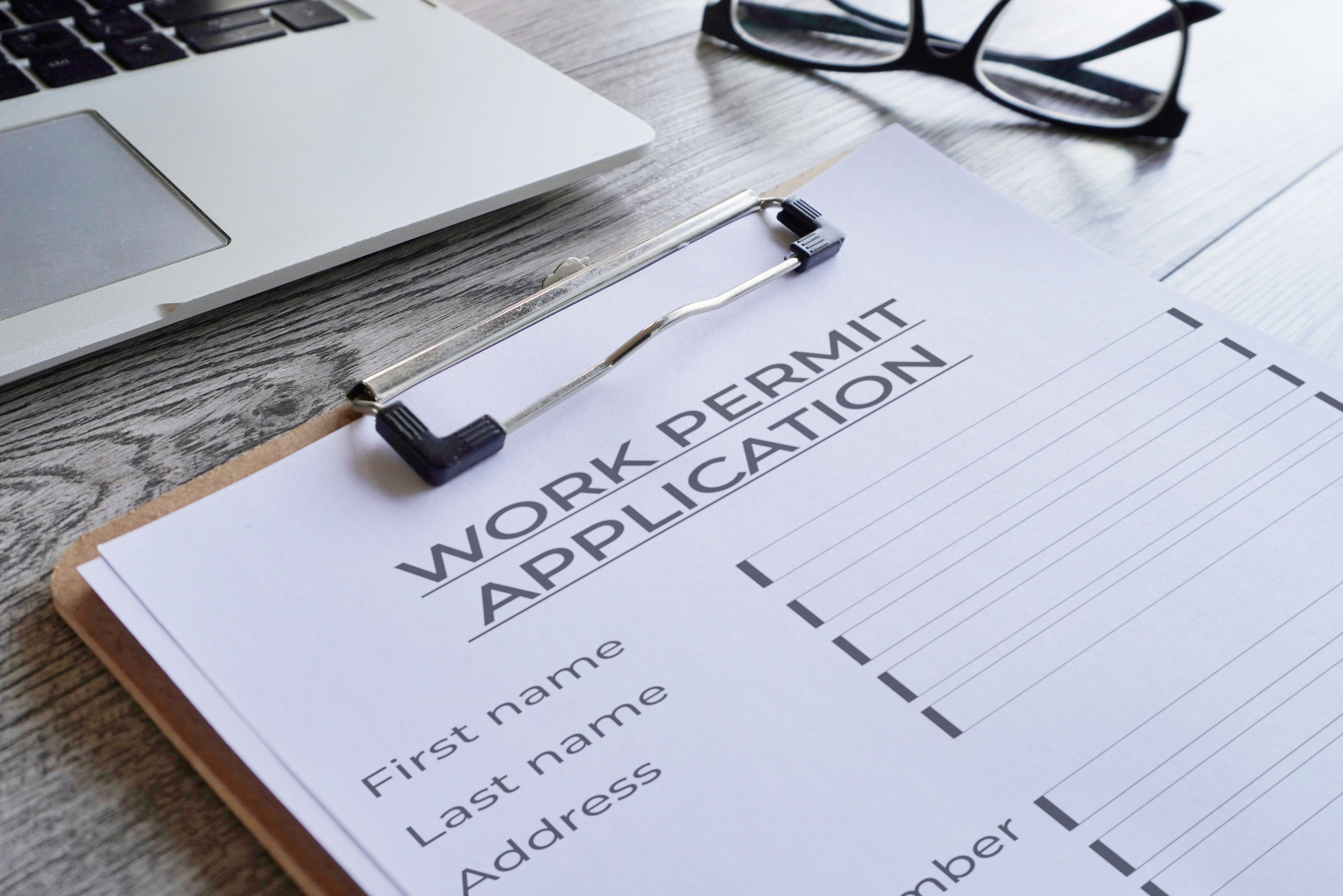 work permit documents