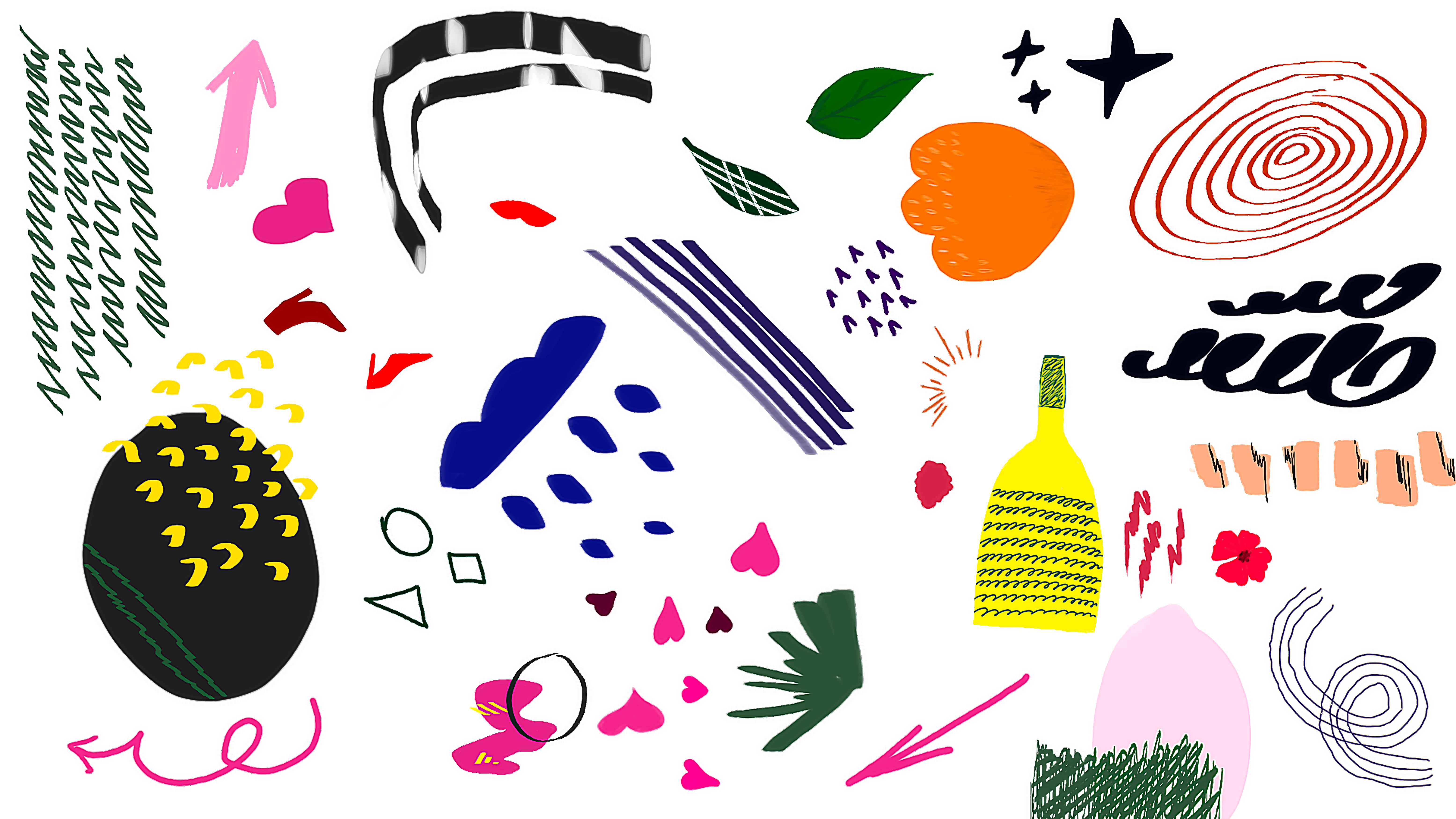 diverse art collection