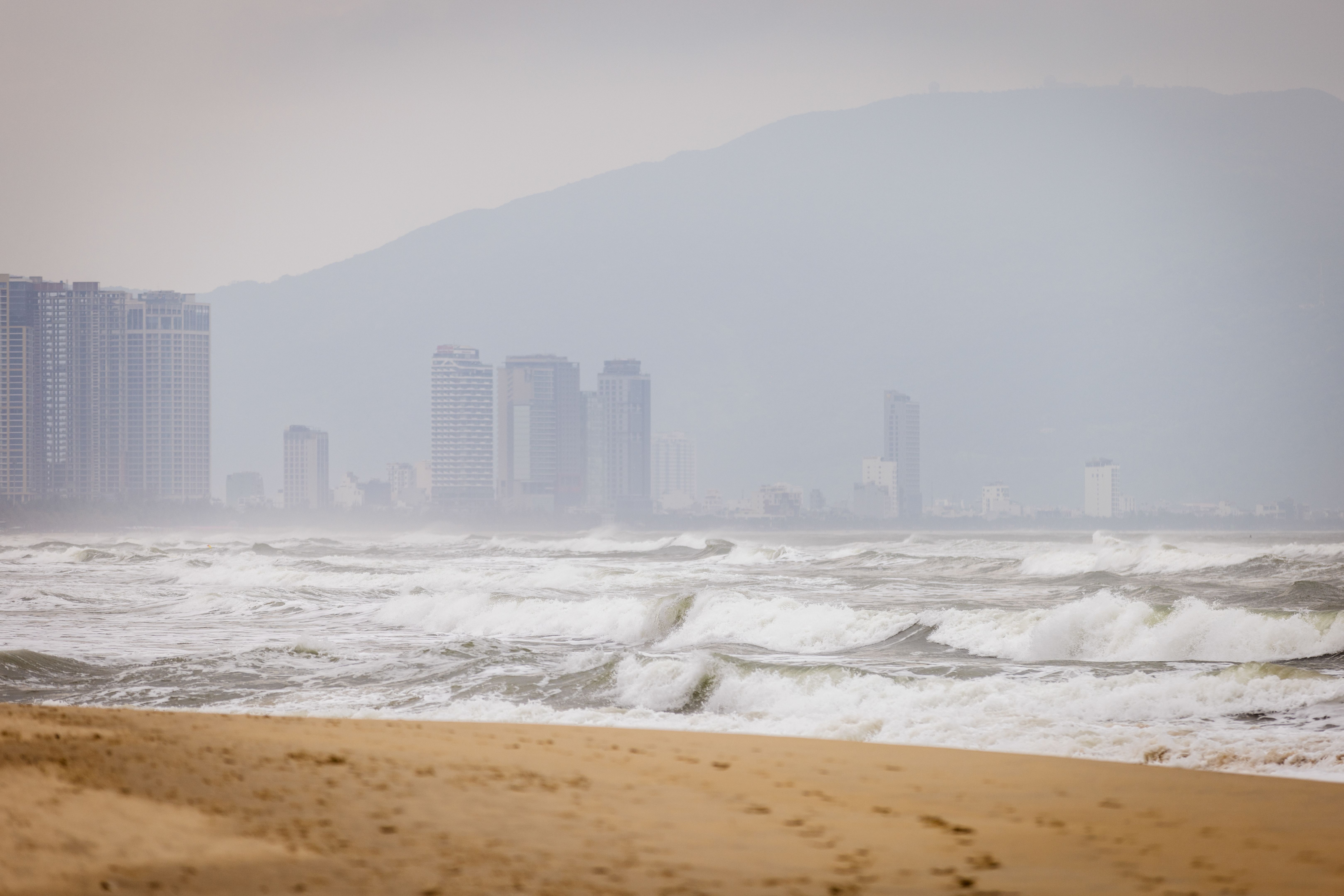 Ocean waves on South China Sea. Ocean waves on South China Sea.